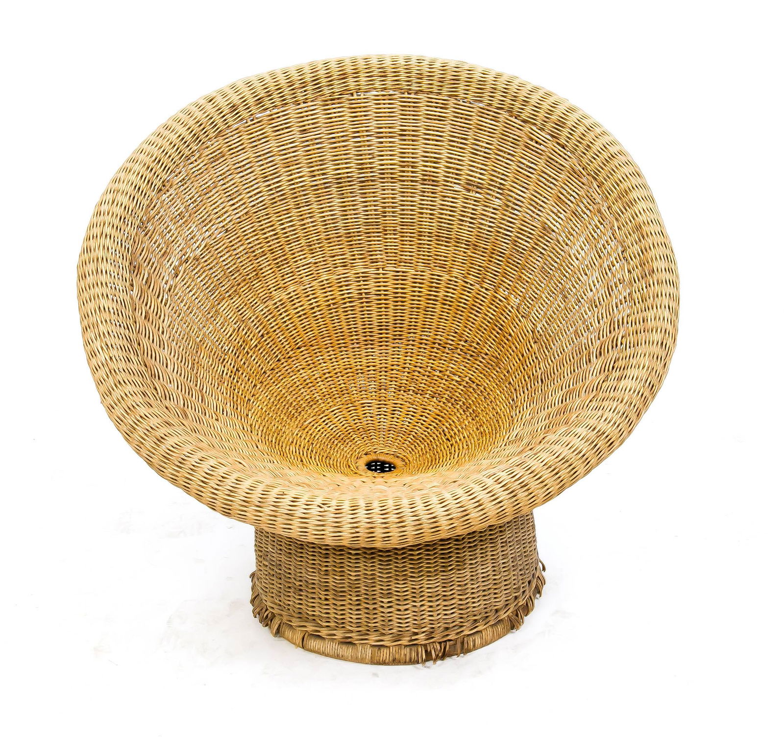 Korbsessel E10, Entwurf Egon Ei: Korbsessel E10, Entwurf Egon Eiermann (1904-1970) 20. Jh., 80 x 90 x 75 cm