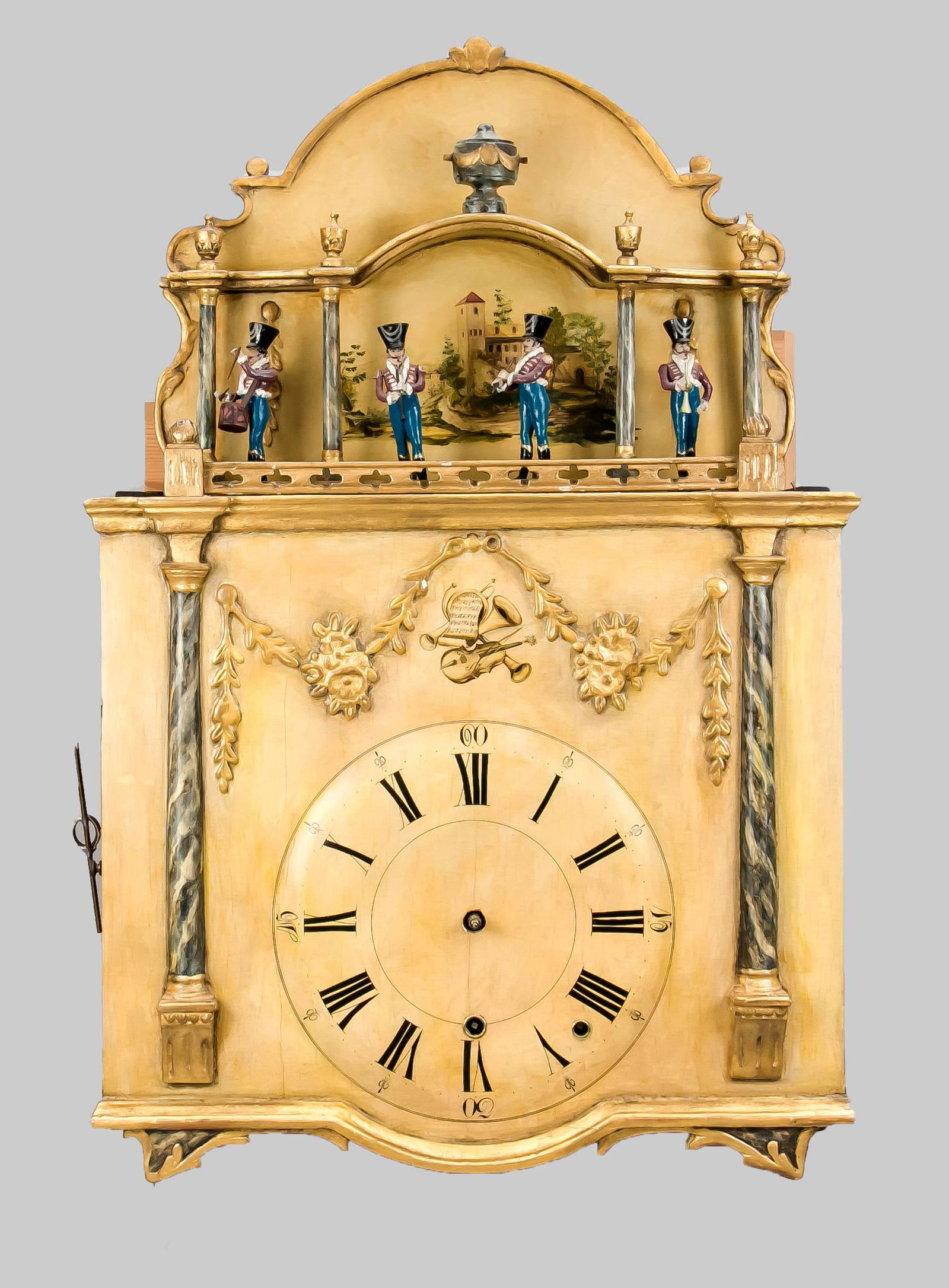 Wand-Flötenuhr mit Gestel (1 of 2)