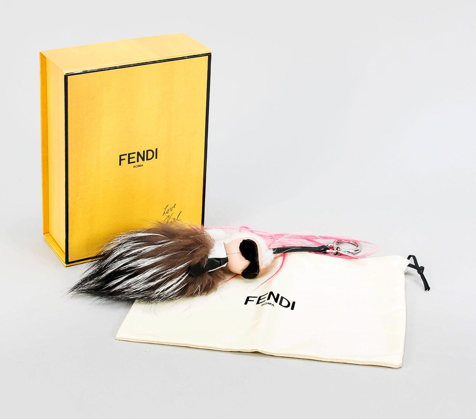 Fendi, Mini Karlito, key ring (1 of 1)