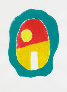 Norbert Prangenberg (1949-2012: Norbert Prangenberg (1949-2012), abstract ''monotype'', u. re. handsigned in pencil u. dat. (19) 97 u. left num. 19/20, 28.5 x 20 cm, behind plexiglass. 64 x 50 cm