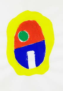 Norbert Prangenberg (1949-2012: Norbert Prangenberg (1949-2012), abstract ''monotype'', u. re. handsigned in pencil u. dat. (19) 97 u. left num. 1/20, 28.5 x 20 cm, behind plexiglass. 64 x 50 cm