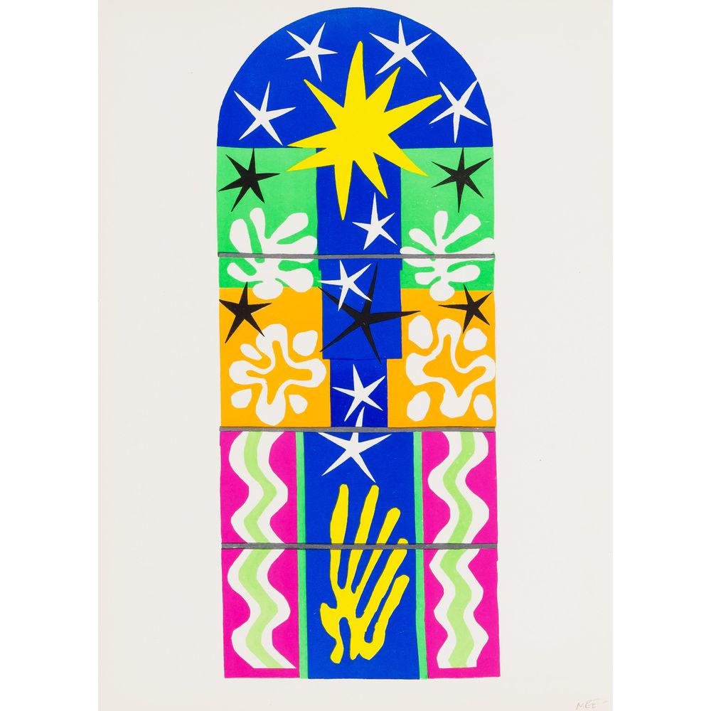 Henri Matisse (1869-1954), two: Henri Matisse (1869-1954), two color lithographs, ''Nuit de Noel'', printed by Mourlot, published by Teriade, Paris 1958. Motif dimensions: 34 x 14.5 cm, as well as ''Akrobaten'', color lithograph in 