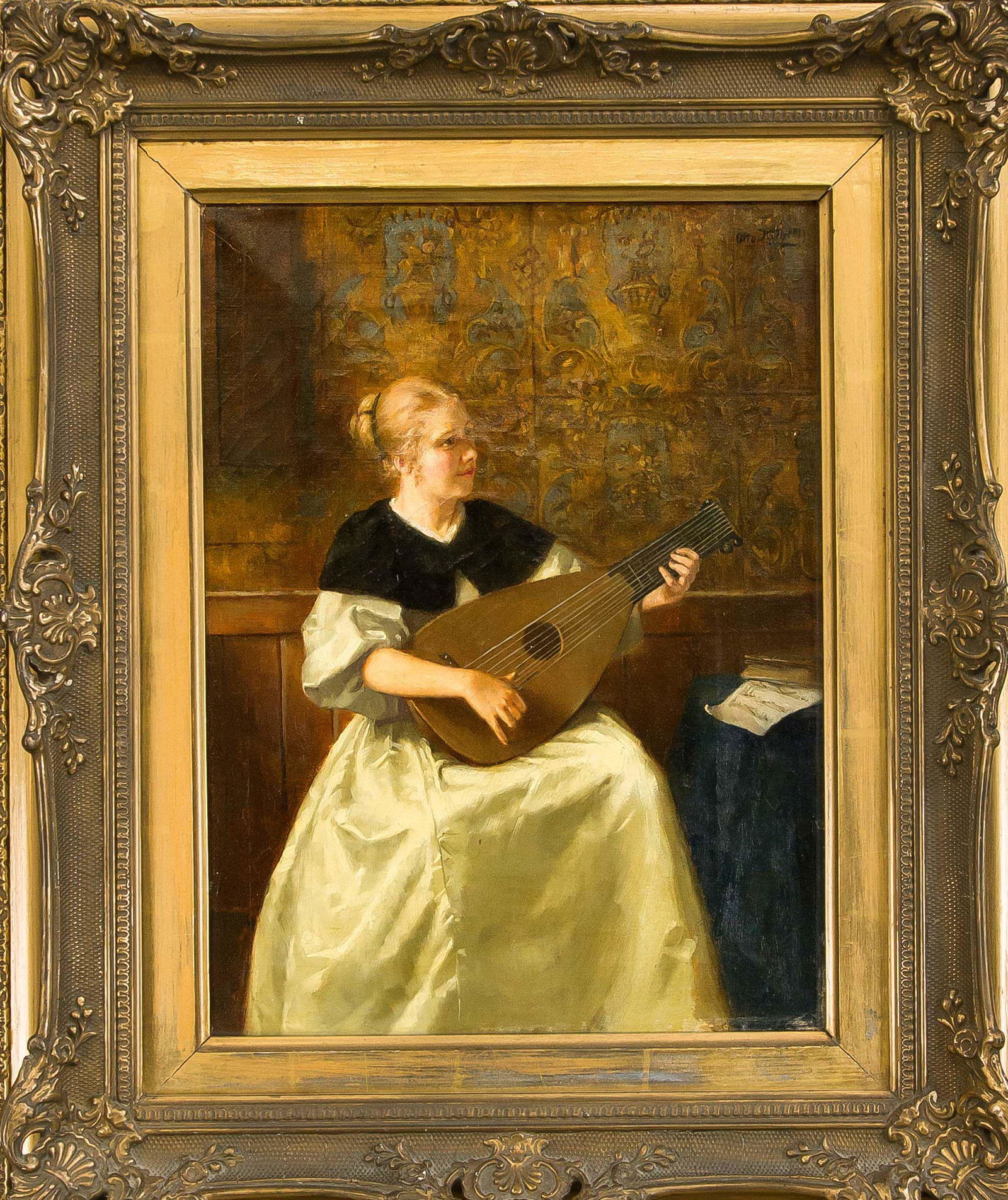 Otto Kirberg (1850-1926), studied a: Otto Kirberg (1850-1926), studied at the DÃ¼sseldorf Art Academy with Oswald Achenbach and Wilhelm Sohn, among others, encouraged by his teacher Sohn Kirberg left his studio in 1879 and undertook a