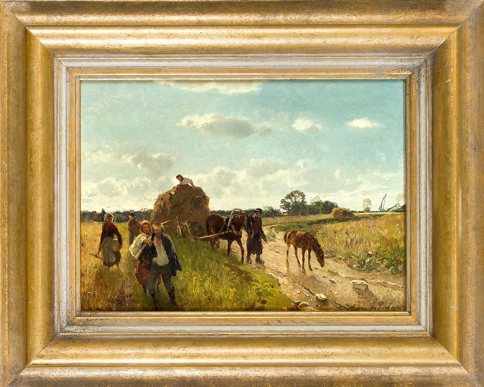 Gregor von Bochmann (1850-1930), Ge: Gregor von Bochmann (1850-1930), German-Baltic painter, born in Estonia, he received a scholarship to study at the DÃ¼sseldorf Art Academy in 1868 and studied there with Oswald Achenbachs. After num