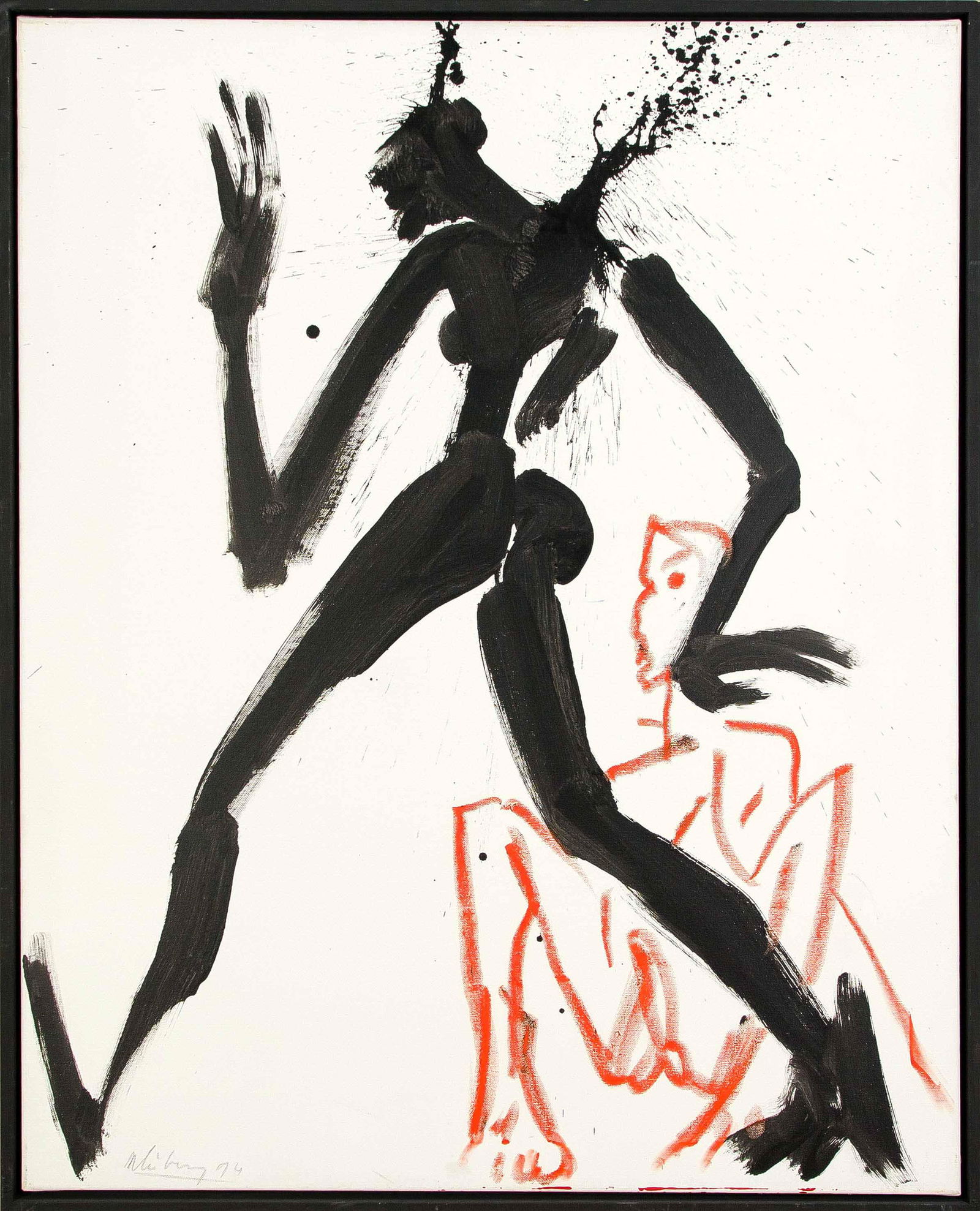 Helge Leiberg (*1954), Dresden-born: Helge Leiberg (*1954), Dresden-born contemporary artist, studied 1973-78 at the HdBK Dresden, 2013 Brandenburg Art Prize for Painting, represented at the Berlinische Galerie, the Getty Museum, the Dre