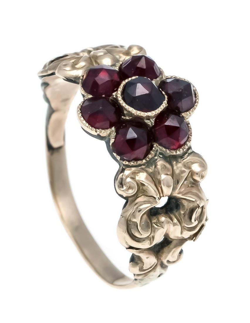 Garnet ring GG 585/000 around (1 of 1)