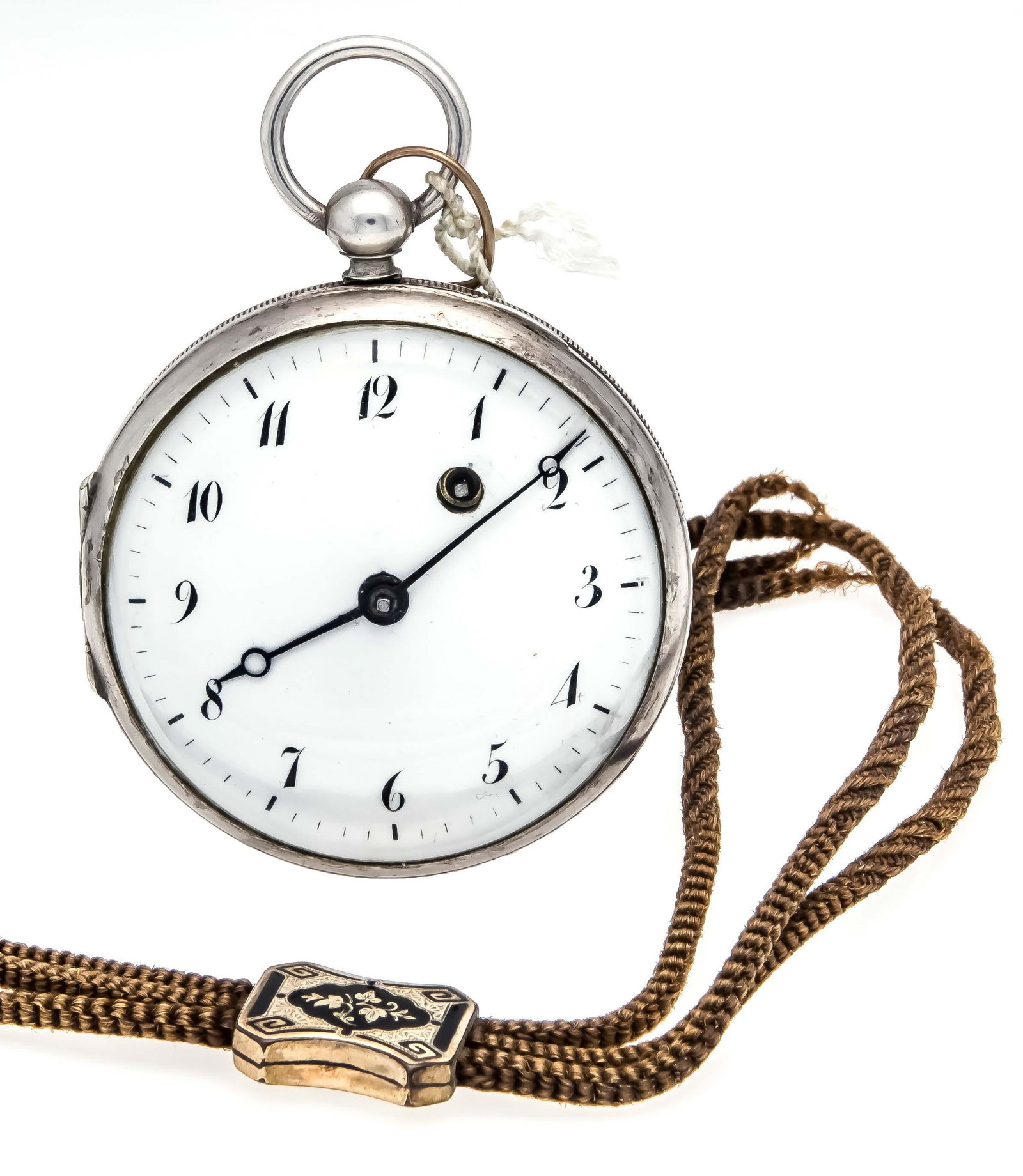 Gentleman's pocket watch silve (1 of 2)