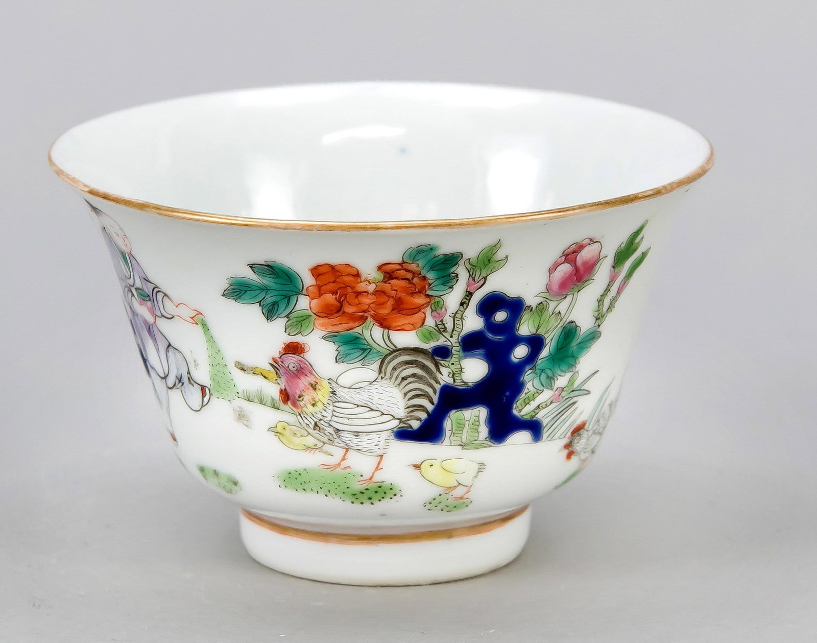 Famille Rose Chicken Cup, Chin (1 of 2)