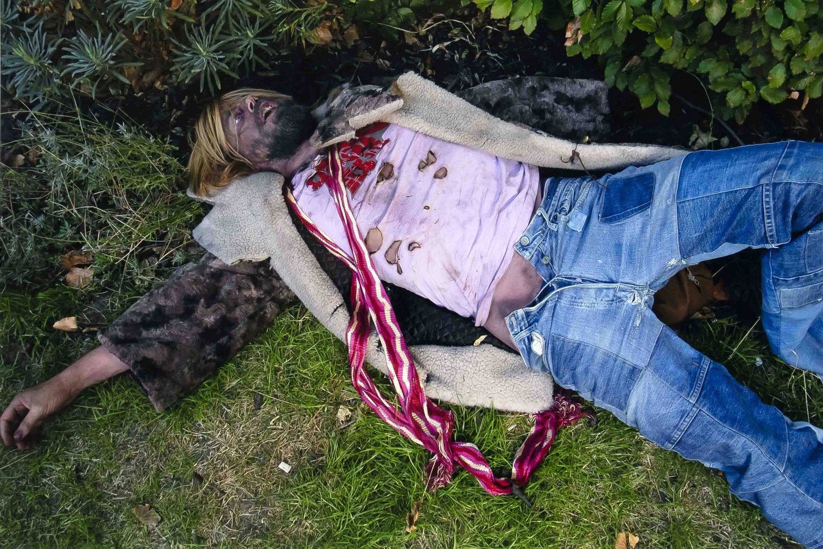 Mark Leckey (b. 1964), contemp: Mark Leckey (b. 1964), contemporary British video artist. Color photo ''Artwork for Jack to Jack's You were Toung once'', C-print from 2006, Edition Texte zur Kunst No. 64, signed and numbered 75/100