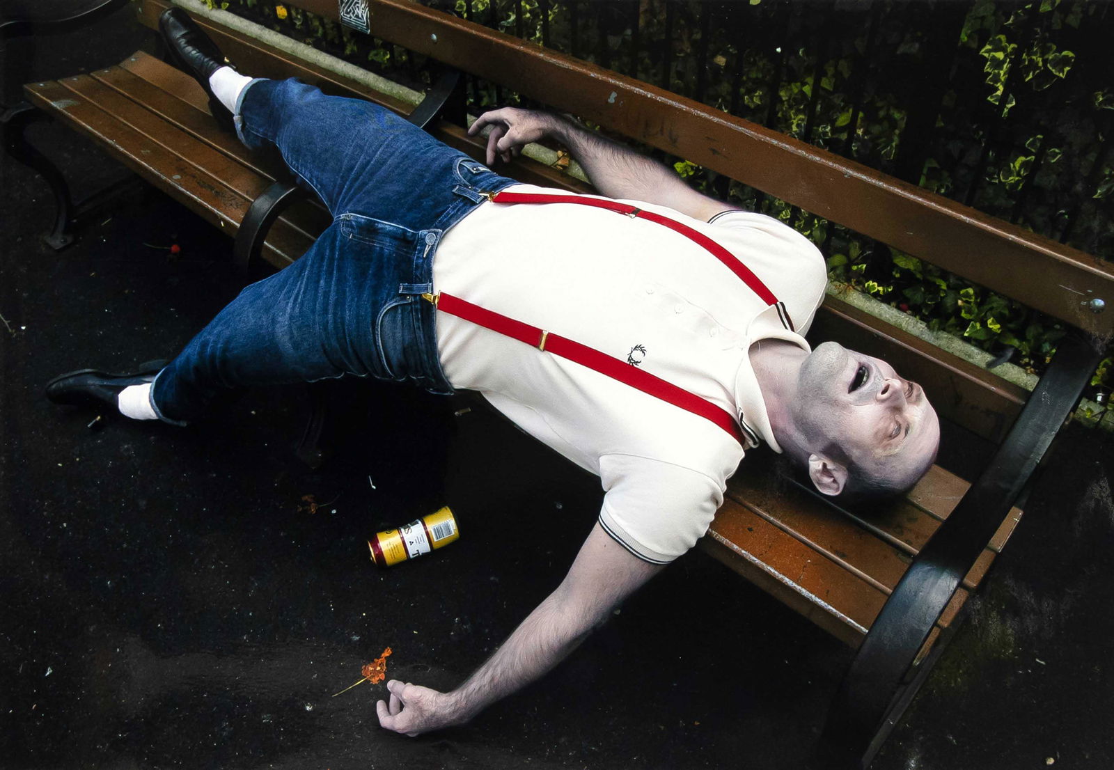 Mark Leckey (b. 1964), contemp: Mark Leckey (b. 1964), contemporary British video artist. Color photo ''Artwork for Jack to Jack's You were Toung once'', C-print from 2006, Edition Texte zur Kunst No. 64, signed and numbered 75/100