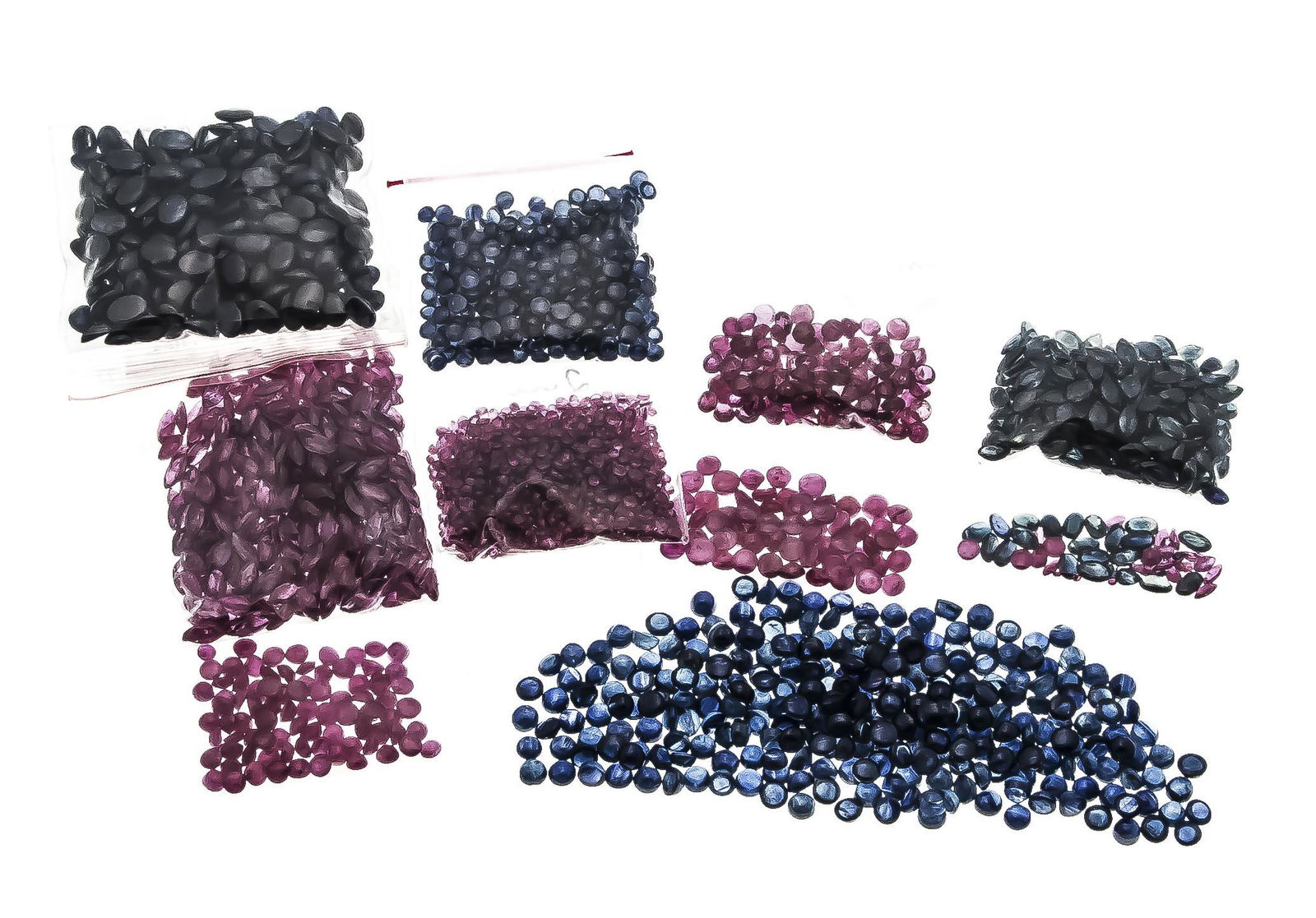 mixed lot of emeralds, sapphir (1 of 2)