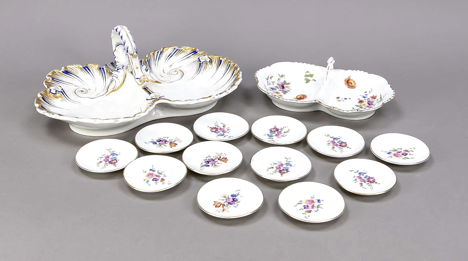 14 serving pieces, German, 2-part ca (1 of 1)