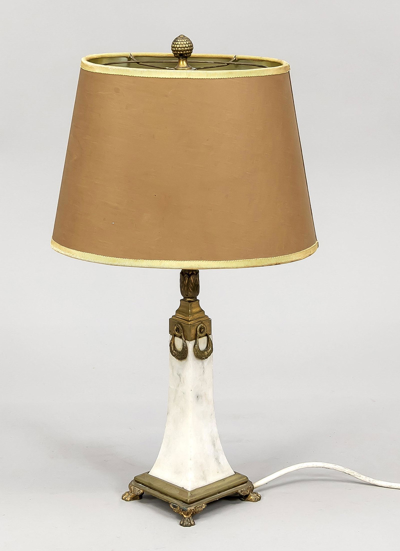 Table lamp, late 19th c., marb (1 of 1)