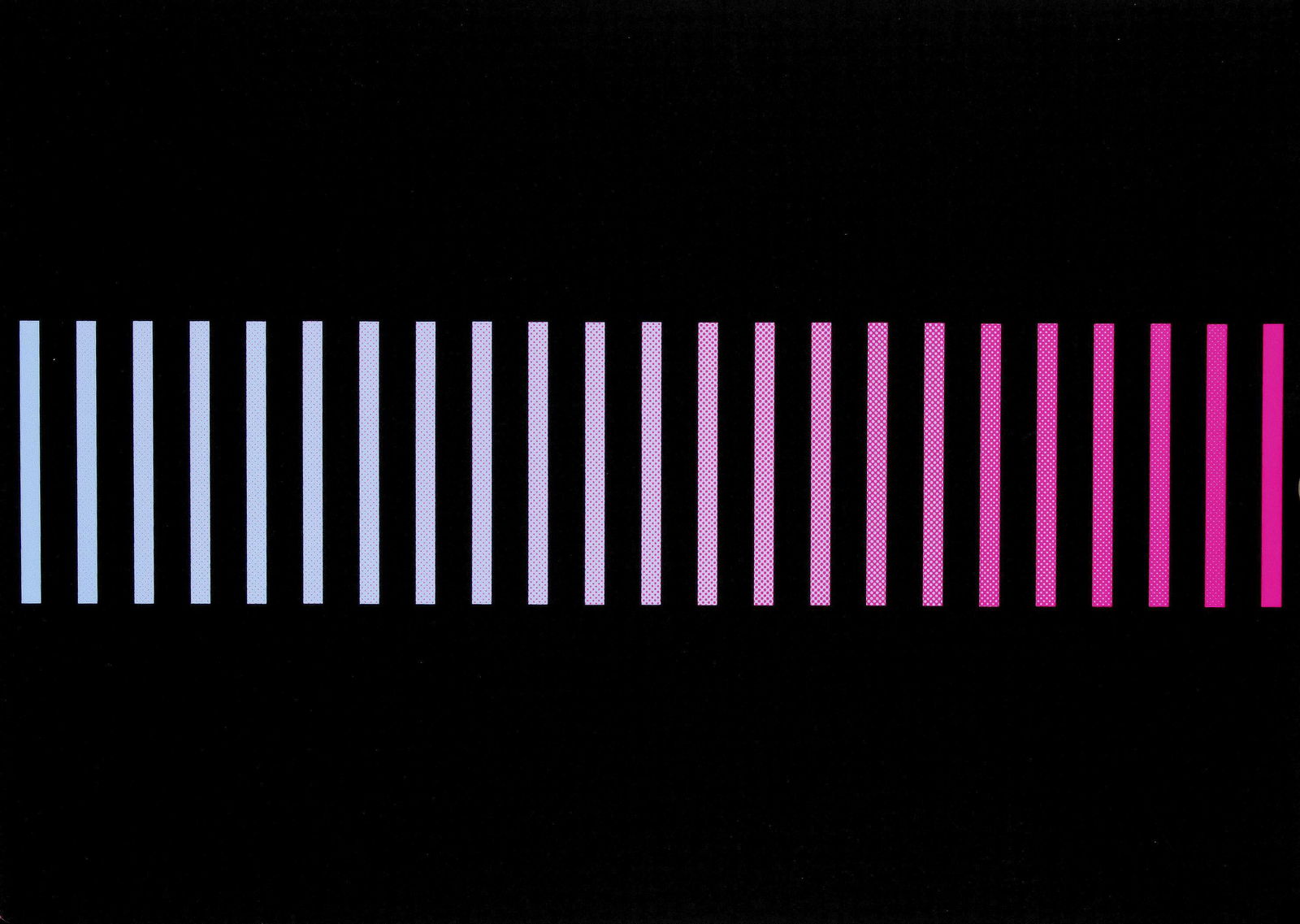 Kuno Gonschior (1935-2010), G: Kuno Gonschior (1935-2010), Gradient in pink-blue, color serigraph on light cardboard, 1975, signed and numbered on verso, one of 50 copies, sheet approx. 50 x 70 cm