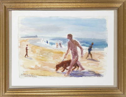 Rudolf Riester (1904-1999), G: Rudolf Riester (1904-1999), German painter, studied at the Academy in Munich under Karl Caspar, at the United State Schools for Liberal and Applied Arts in Berlin under Erich Wolfsfeld. 1928 master st