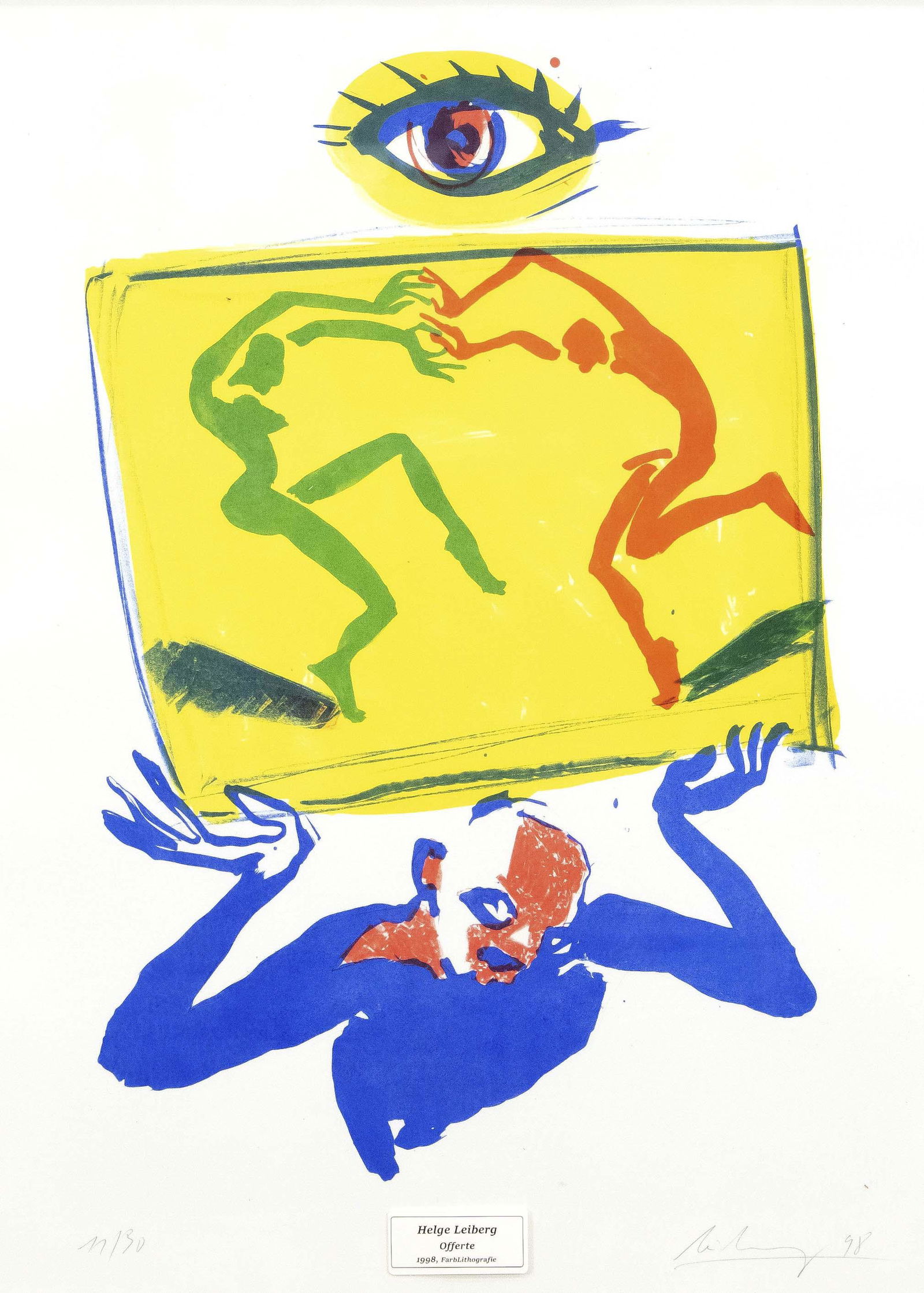 Helge Leiberg (*1954), contem: Helge Leiberg (*1954), contemporary artist born in Dresden, studied 1973-78 at the HdBK Dresden, 2013 Brandenburg Art Award for Painting, represented in the Berlinische Galerie, the Getty Museum, the