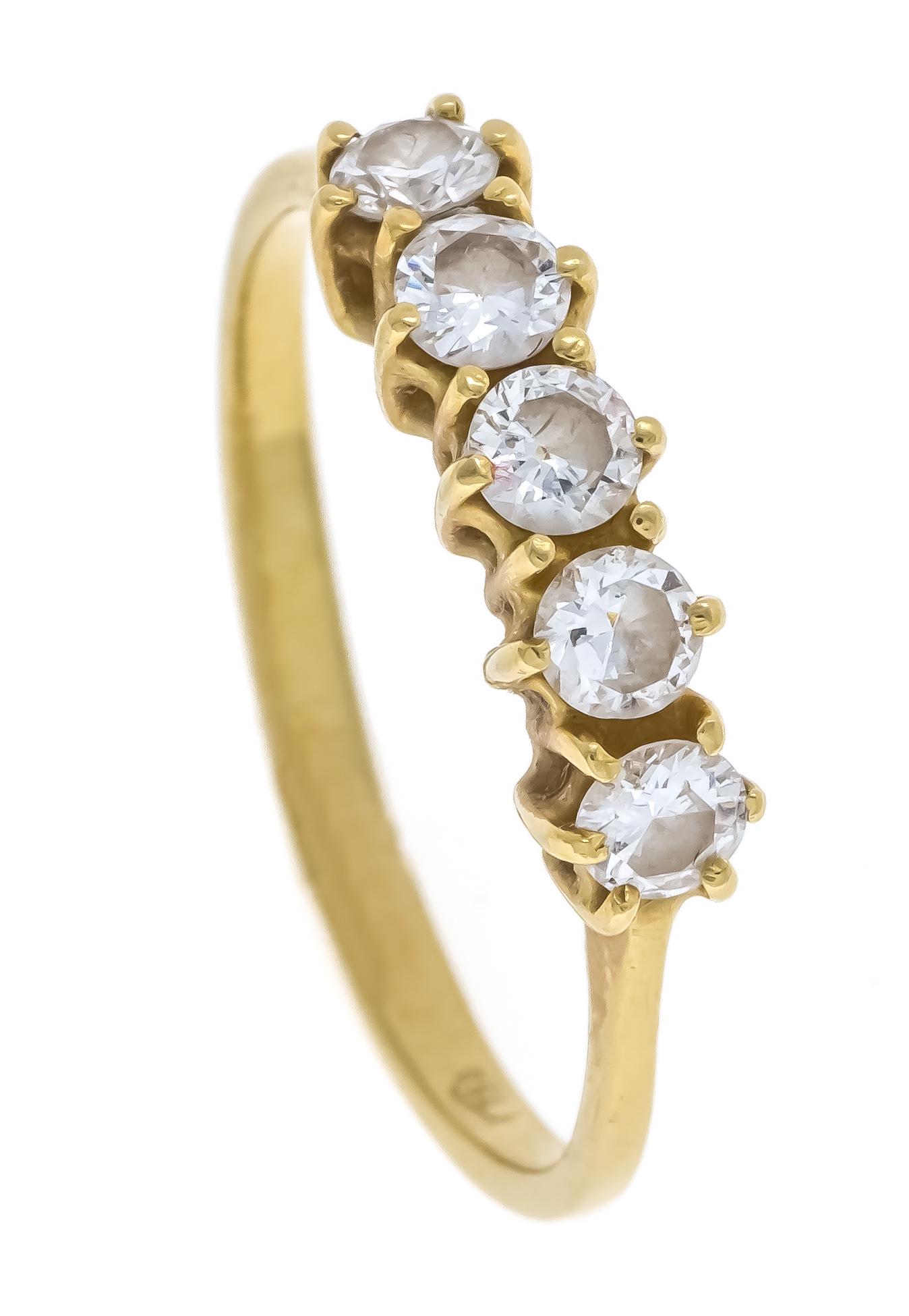 Brilliant ring GG 750/000 wit (1 of 1)