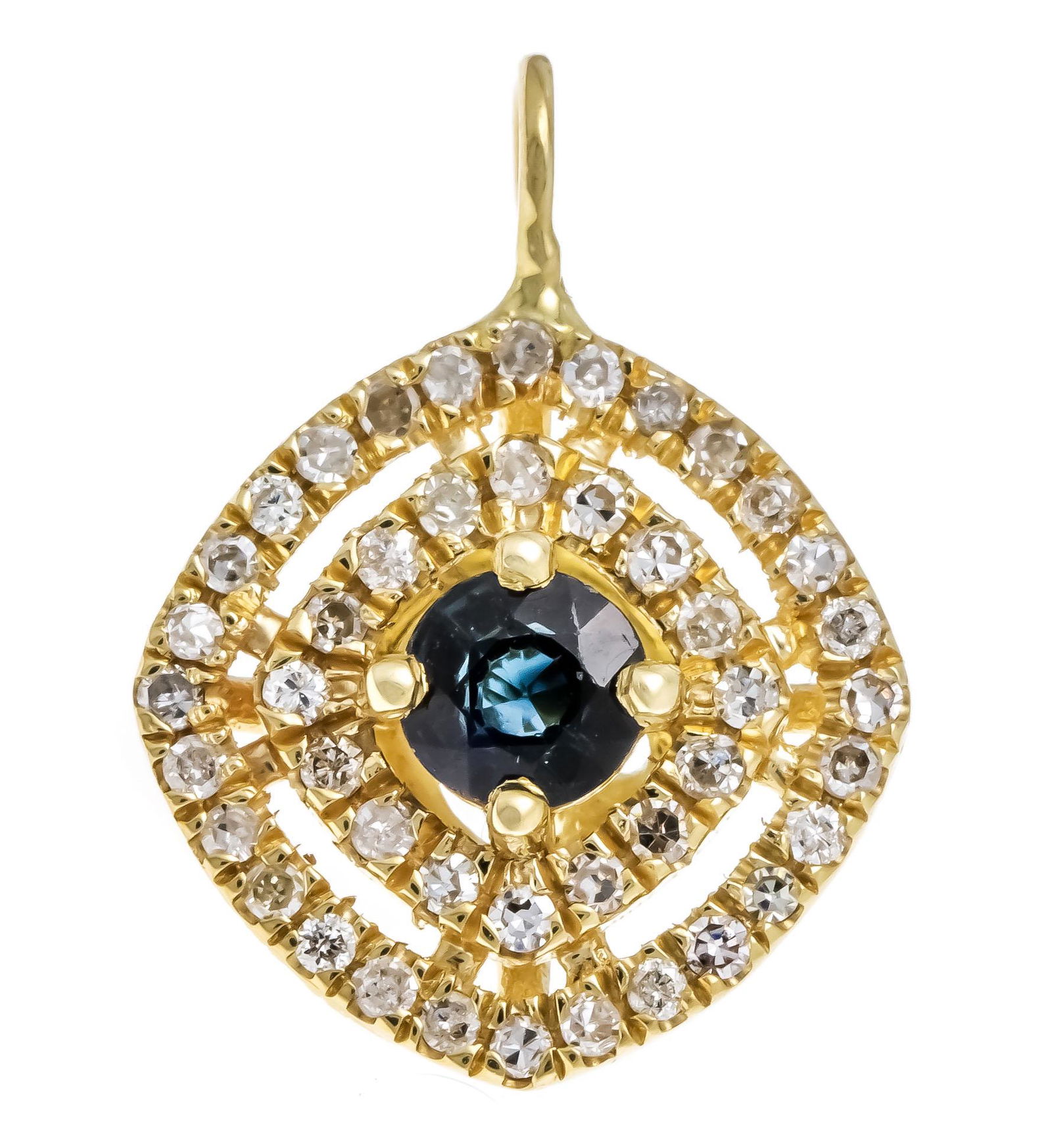 Sapphire diamond pendant GG 5 (1 of 1)