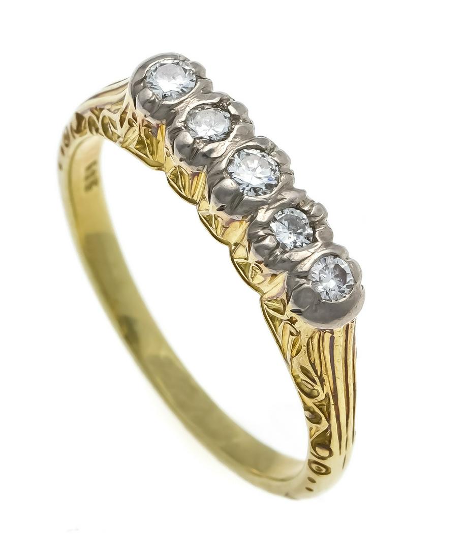 Antique brilliant ring GG/WG (1 of 1)