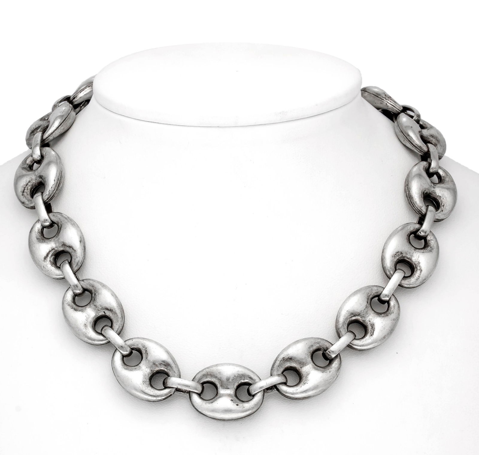 Solid Coffee Bean Necklace Si