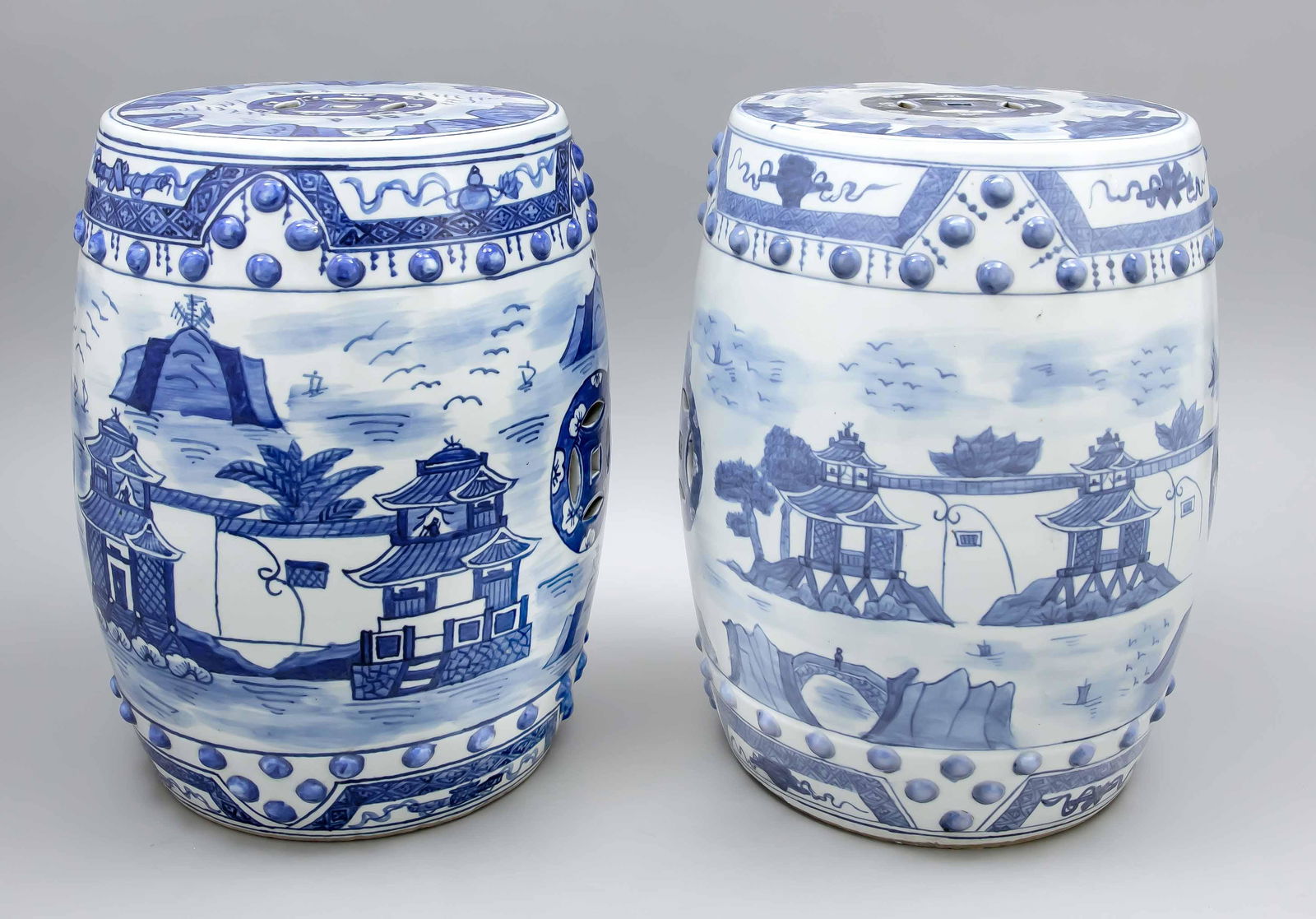 Pair of garden stools, China, (1 of 1)