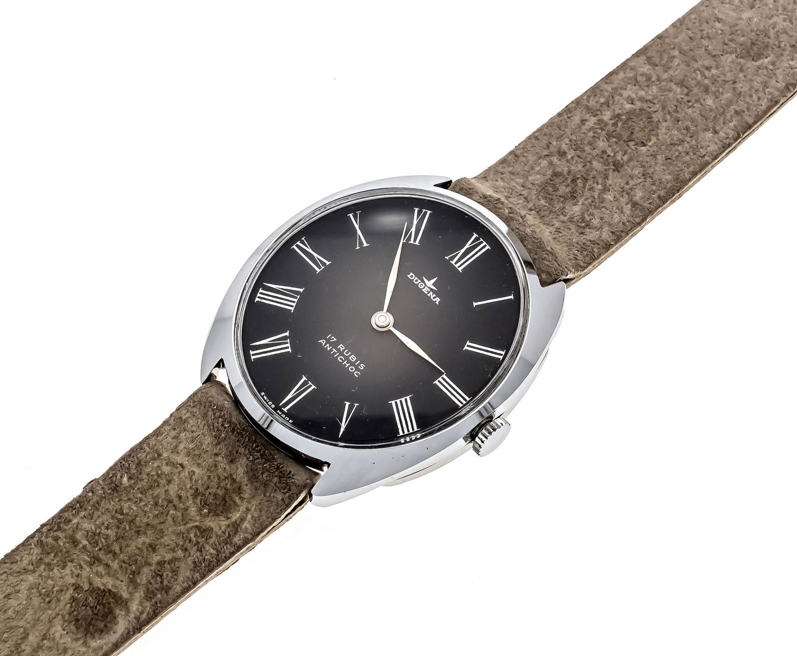 Dugena men's watch NOS chrome (1 of 2)