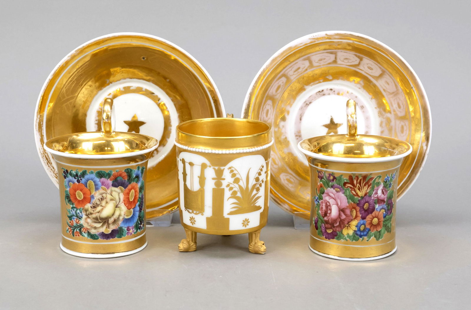 Two cups with saucers, w. Fran (1 of 1)