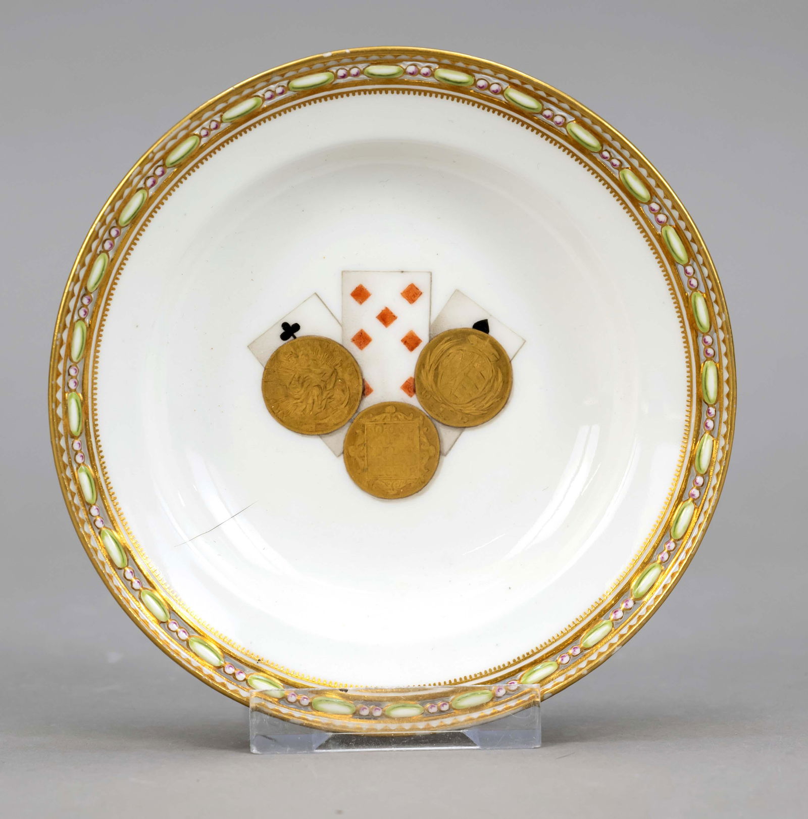 Playing card bowl, Meissen, Ma (1 of 1)