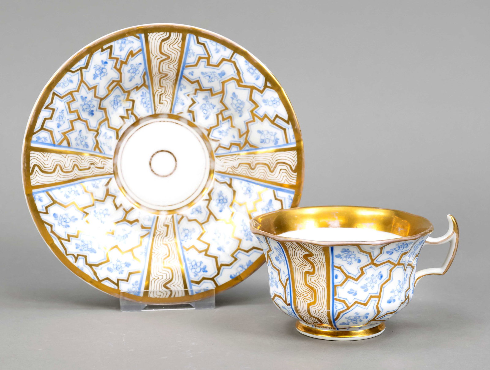 Historism cup with saucer, KPM (1 of 1)