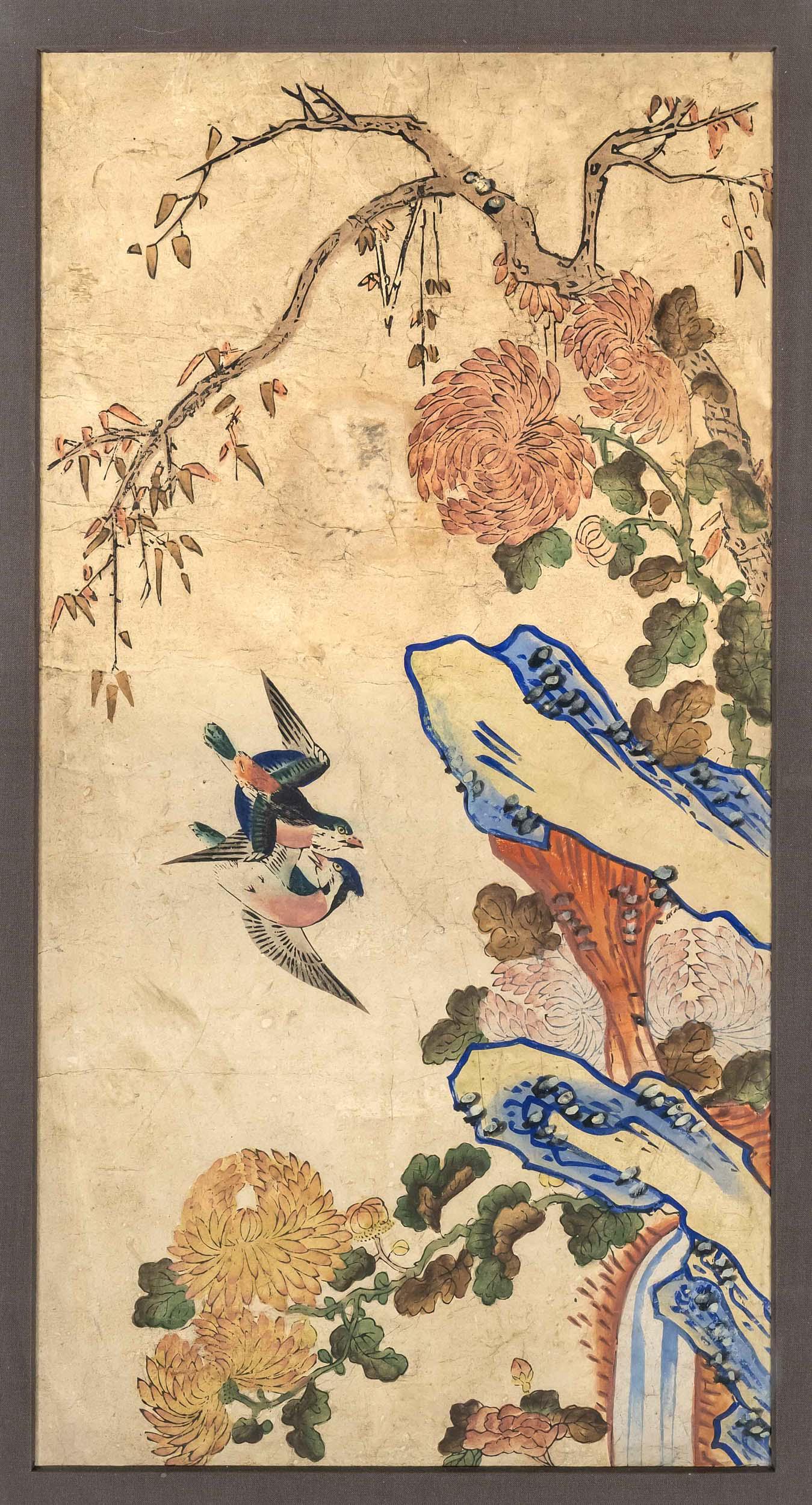 Ink painting/hand colored woodblock (1 of 1)