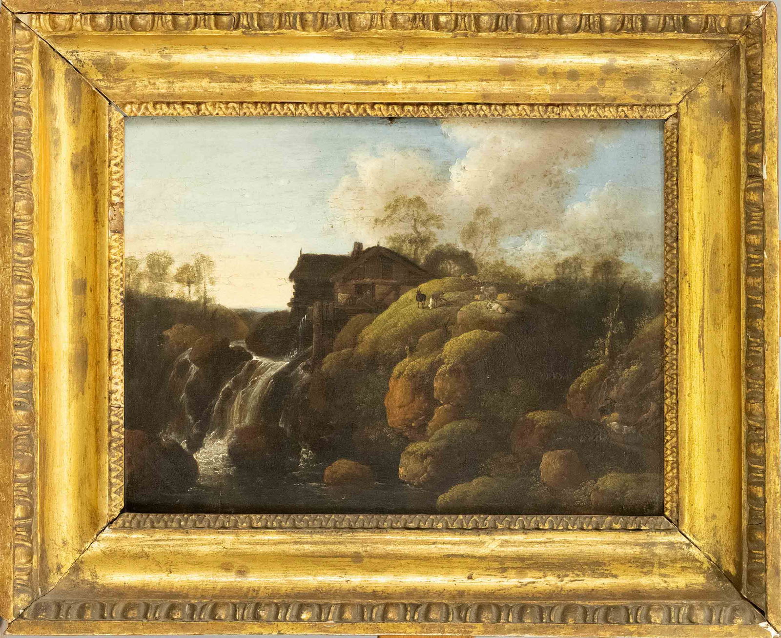 Johann Georg Wagner (1744-1767: Johann Georg Wagner (1744-1767), pair of landscapes, German landscape painter and etcher from Meissen, son of the porcelain painter Johann Jakob Wagner, already early successful he worked in the Dresd