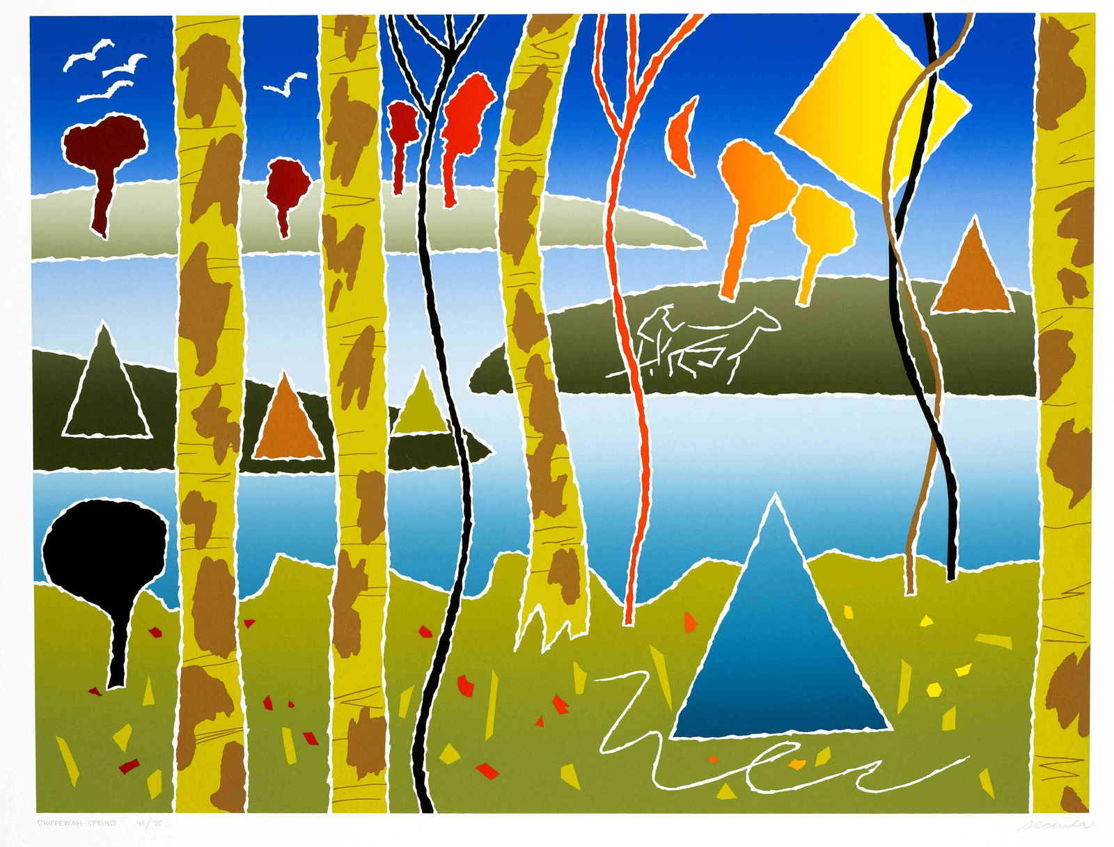 Arthur Secunda (*1927), us-Ame: Arthur Secunda (*1927), us-American painter and graphic artist, who already had his first solo exhibition in 1950 and whose works are among others in the MOMA New York and the Chicago Art Institute. 4