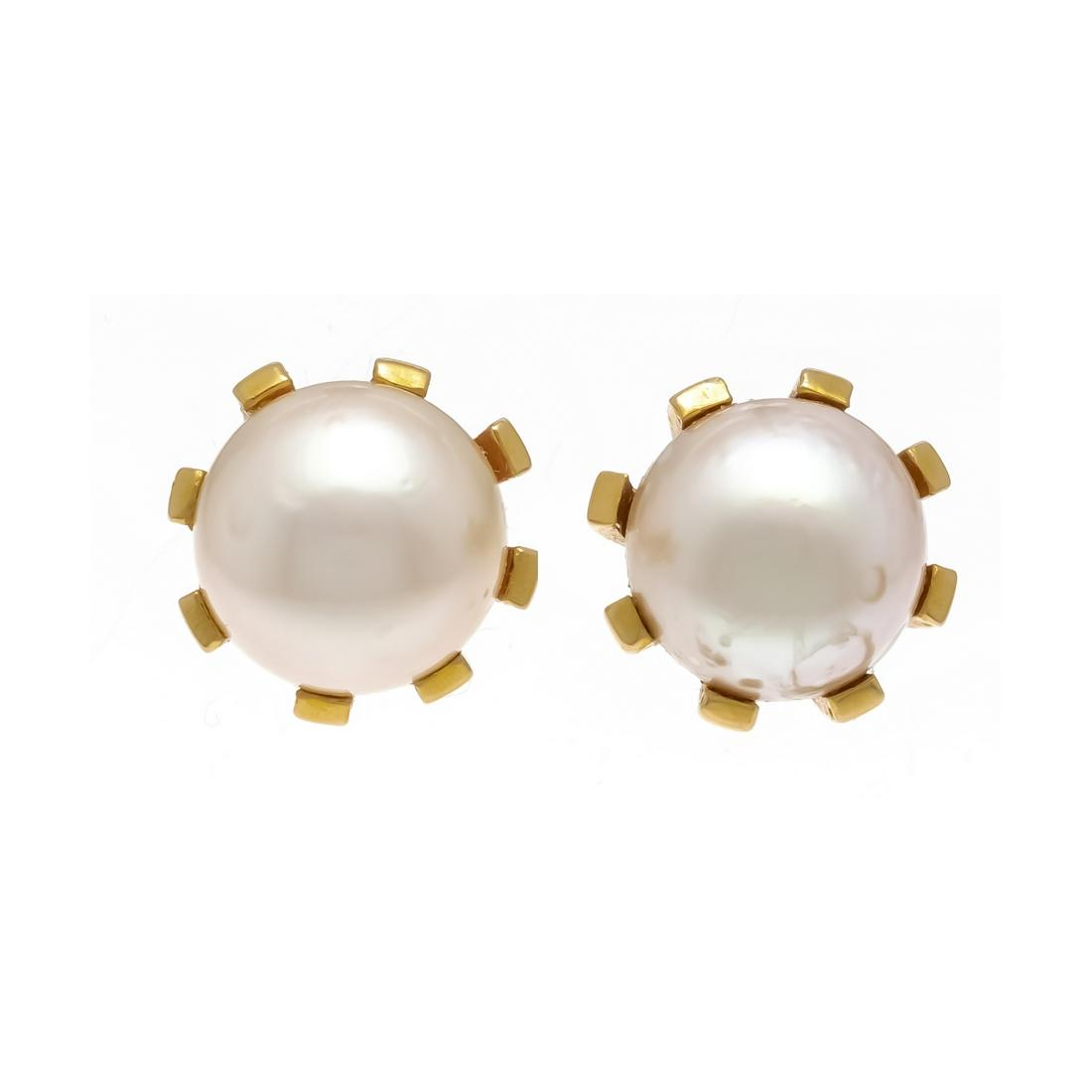 Pearl ear studs GG 750/000 wit (1 of 2)