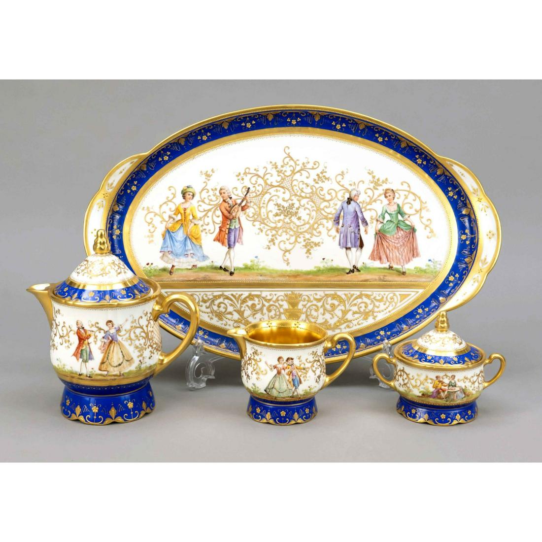 centrepiece on tray, 4 pieces, (1 of 1)