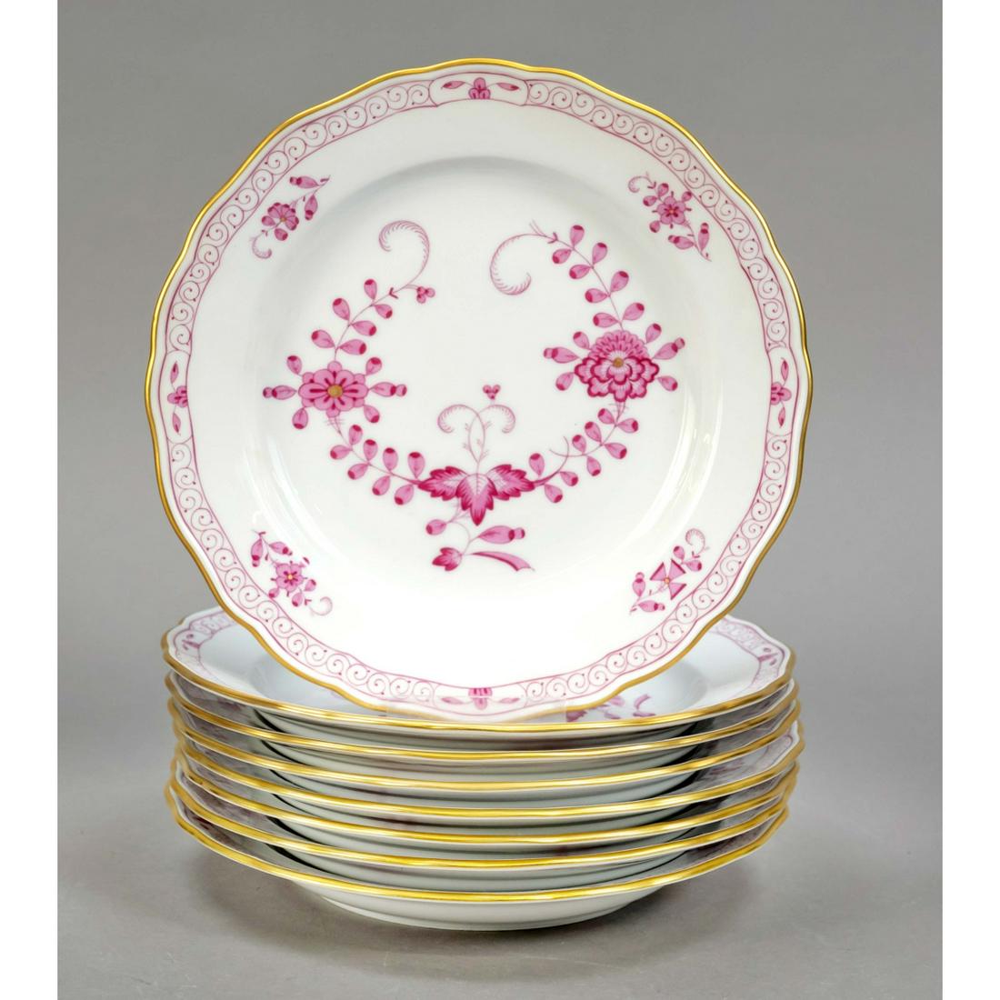 Eight plates, Meissen, c. 1980 (1 of 1)