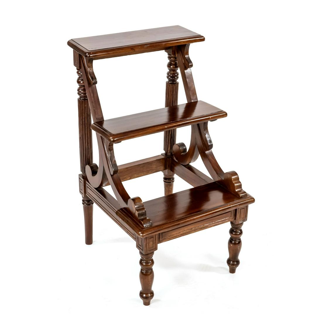 English library staircase, mid (1 of 1)