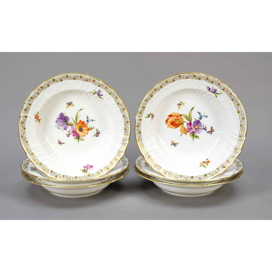 Set of 6 soup plates, KPM Berlin, m (1 of 1)