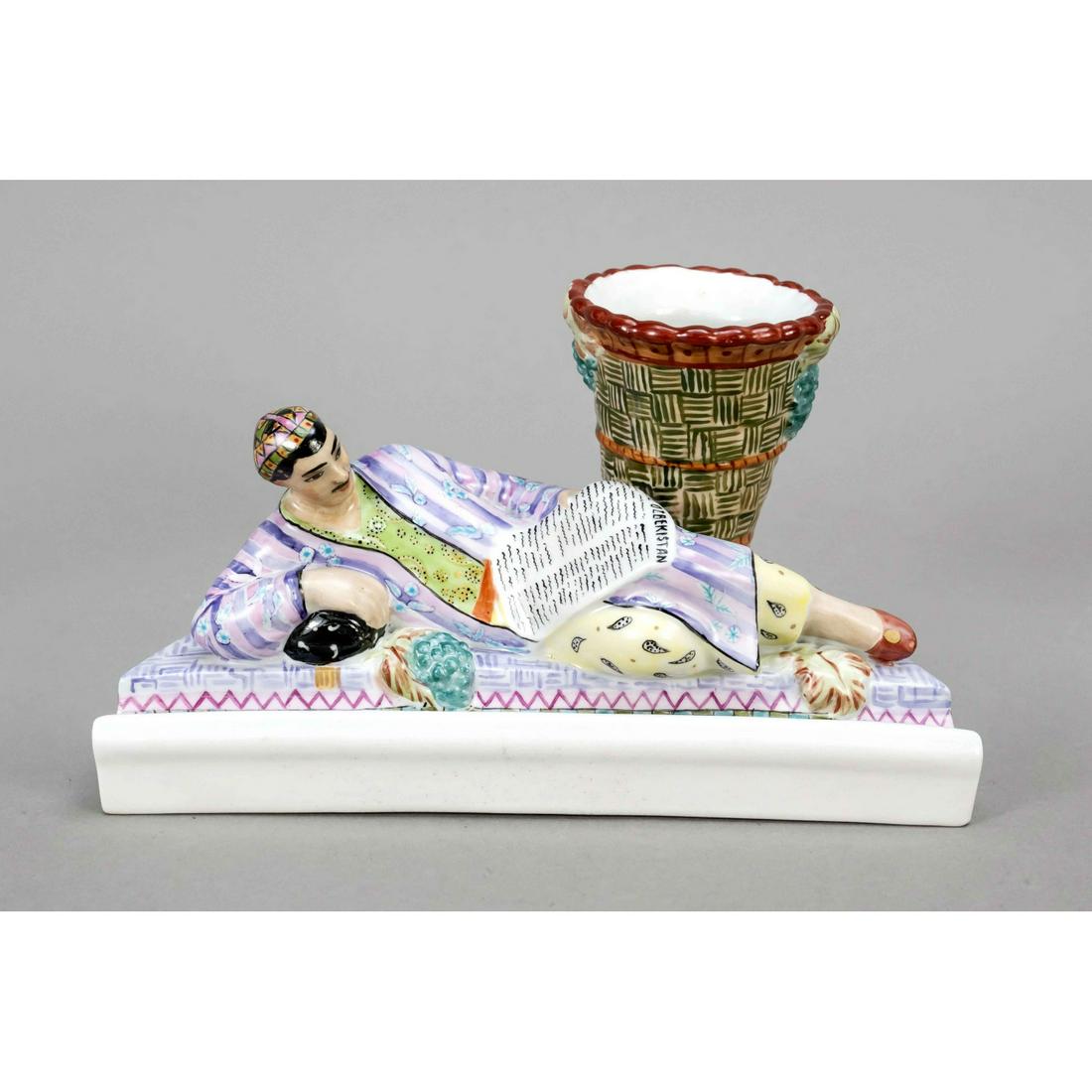 Figural pen holder, Lomonosov, Russ (1 of 1)