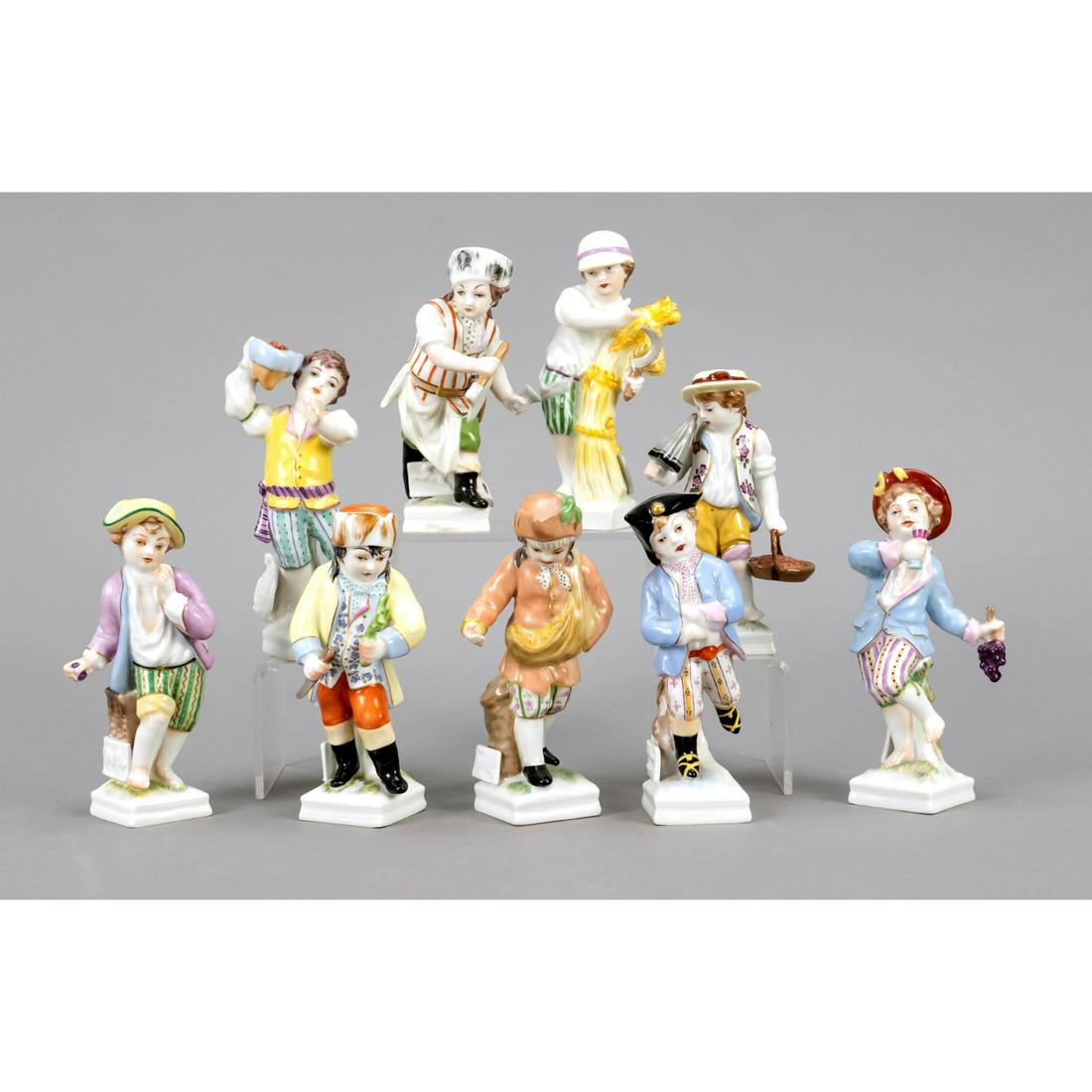 Collection of nine monthly figures, (1 of 1)