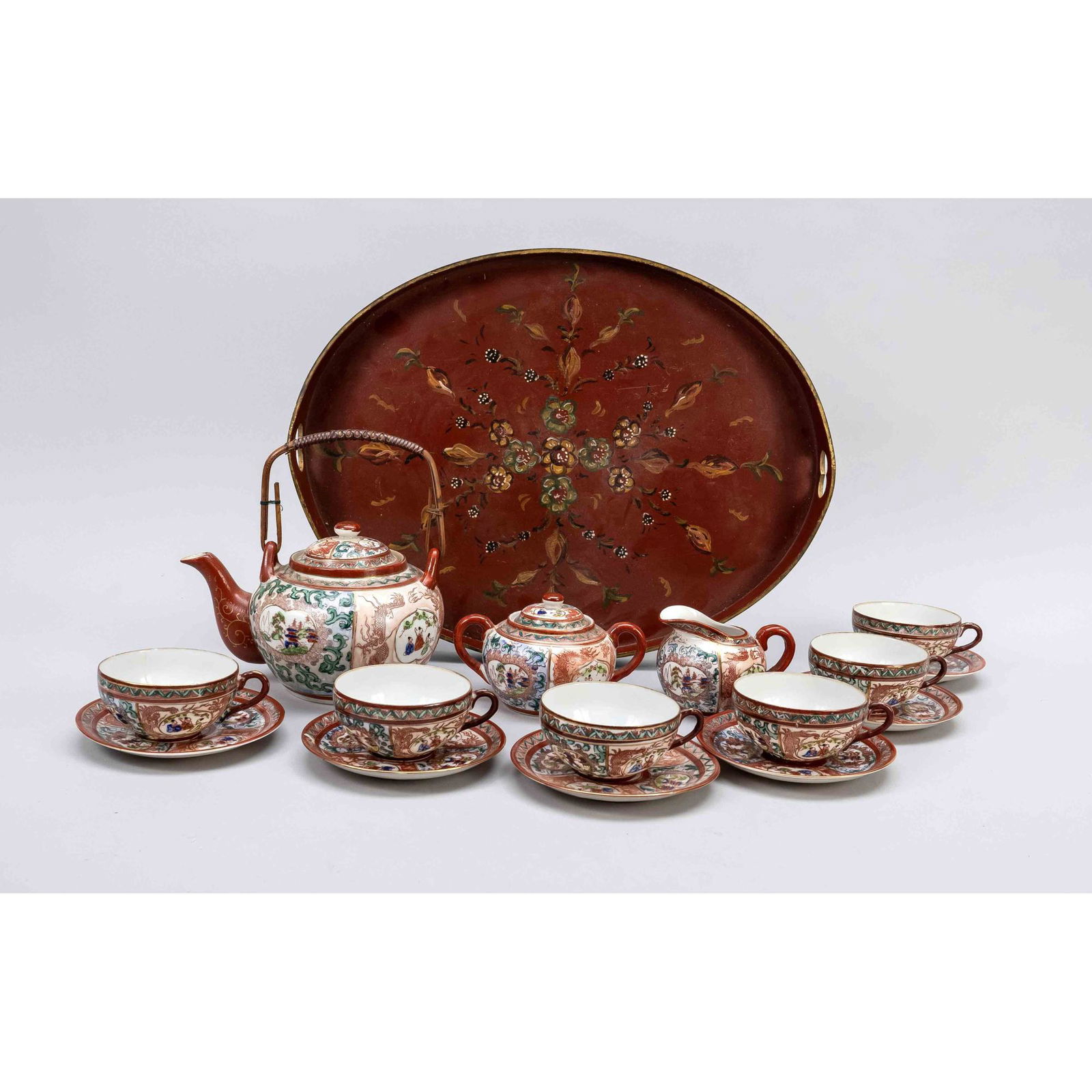 Kutani tea service, Japan or China, (1 of 1)