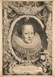 Mixed lot of 17 portraits of the 1: Mixed lot of 17 portraits of the 17th-19th century: Eleanora Gonzaga, copper engraving by Pieter van Sompel (ca.1600-ca.1650) after Pieter Soutman, Thomas Cromwell, copper engraving by Pitaut after