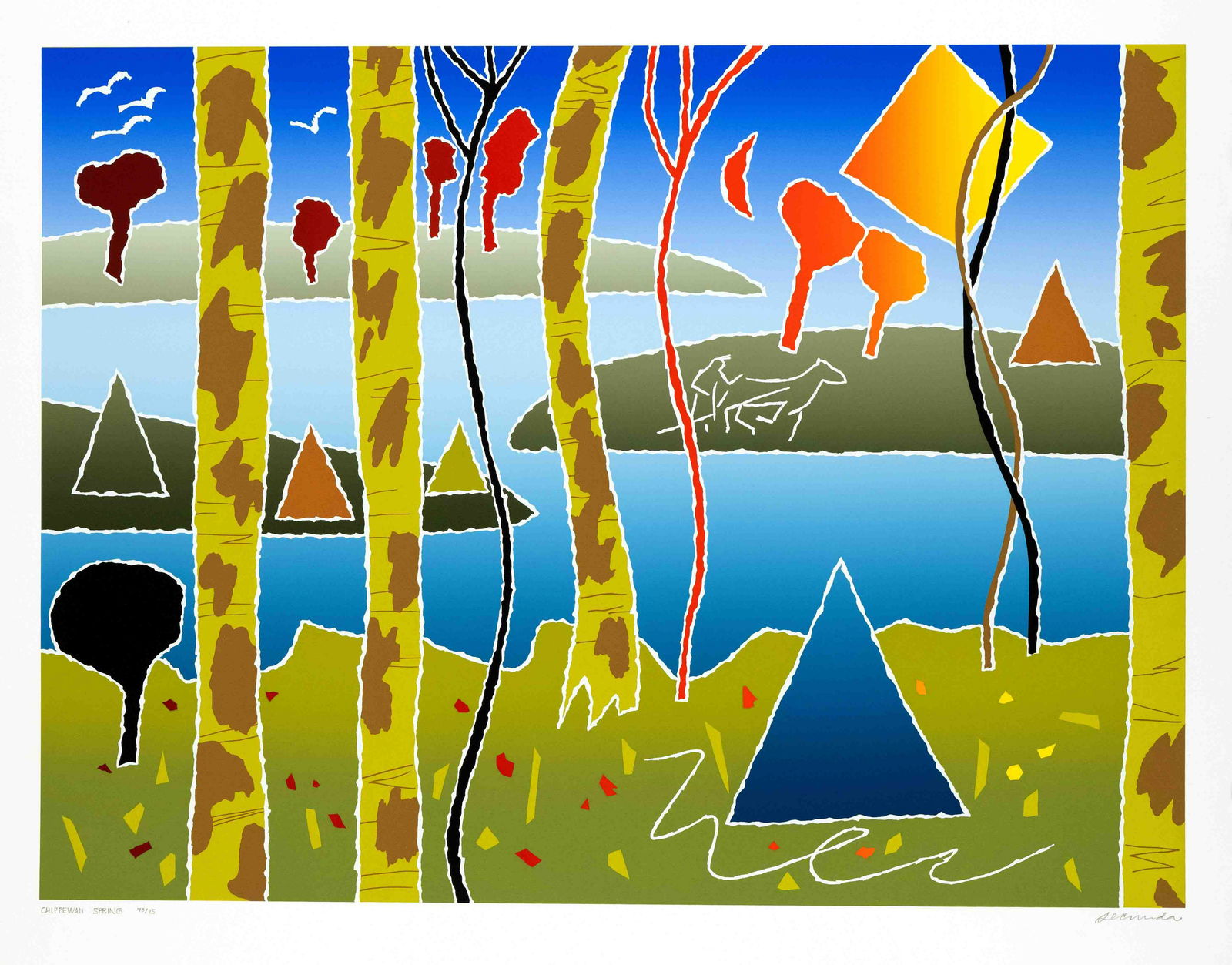 Arthur Secunda (*1927), us-America: Arthur Secunda (*1927), us-American painter and graphic artist, who already had his first solo exhibition in 1950 and whose works can be found in the MOMA New York and the Chicago Art Institute, among