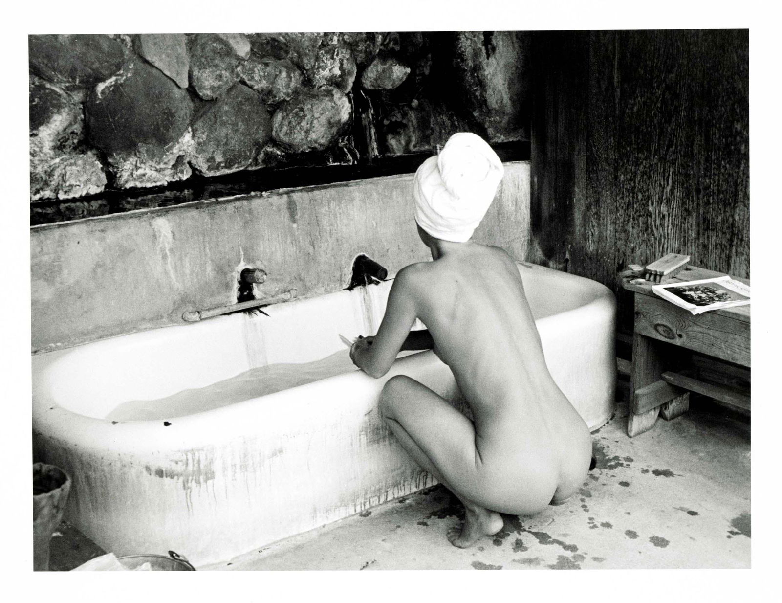 Ellen Auerbach (1906-2004), import: Ellen Auerbach (1906-2004), important German-American photographer and filmmaker. ''Bathers'', print from original negative for Griffelkunst 2012, typographically inscribed on verso, 24 x 30 cm.