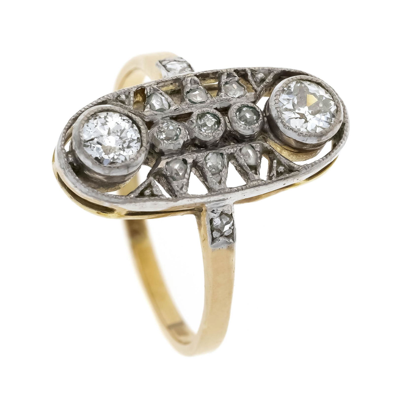 Art Deco old-cut diamond ring G (1 of 1)