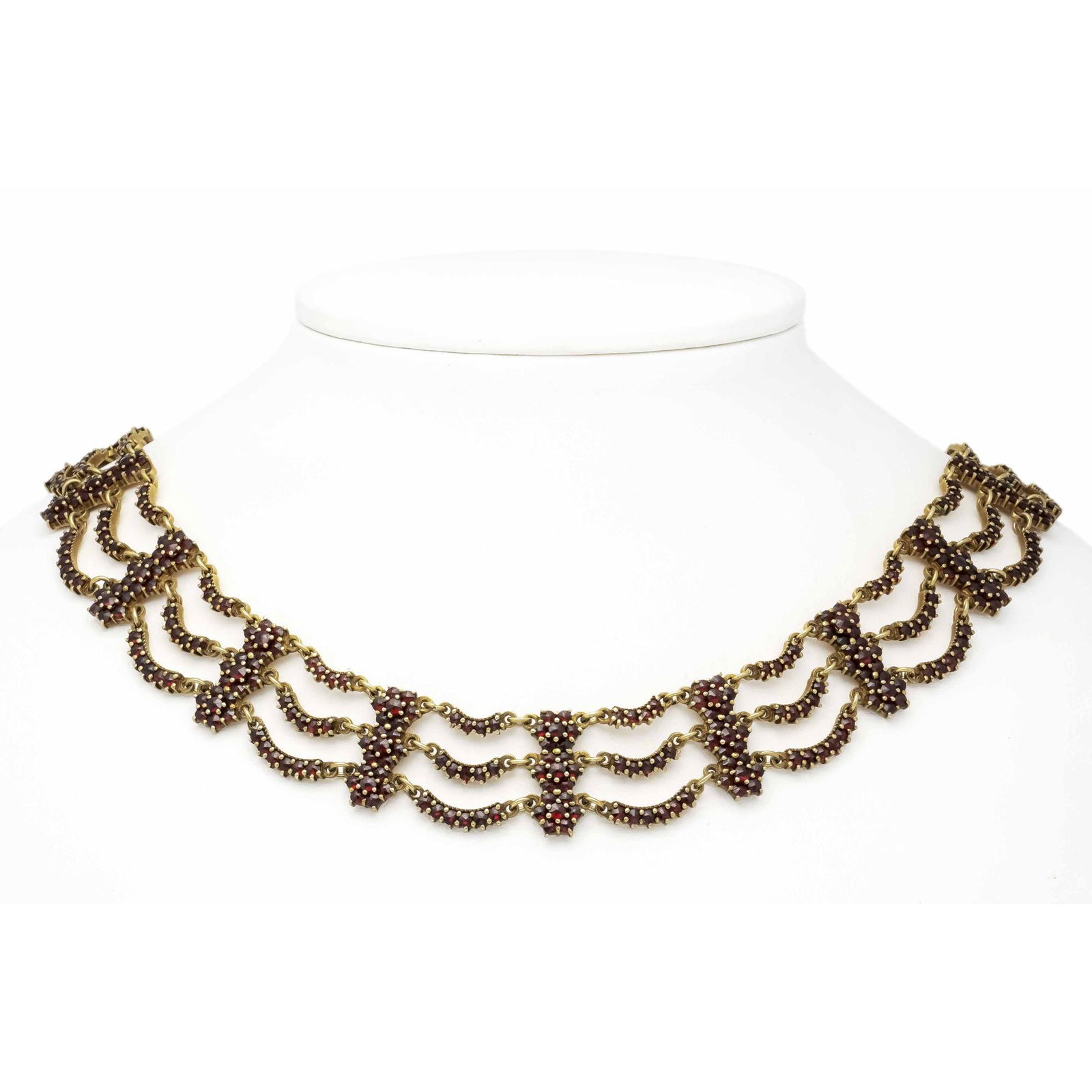 Rare vintage garnet necklace ci (1 of 1)