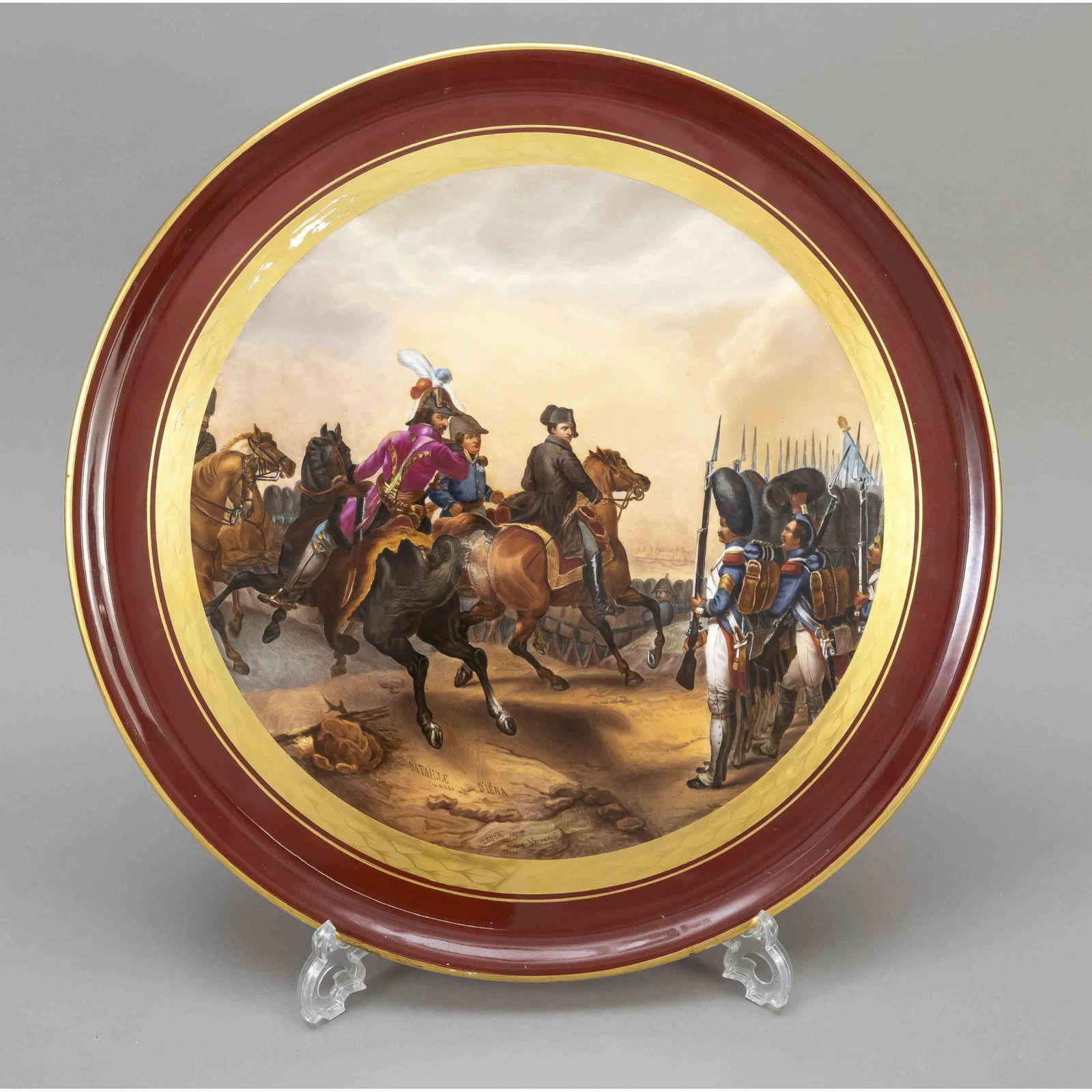 Large picture plate, w. Sevres, 19th (1 of 1)