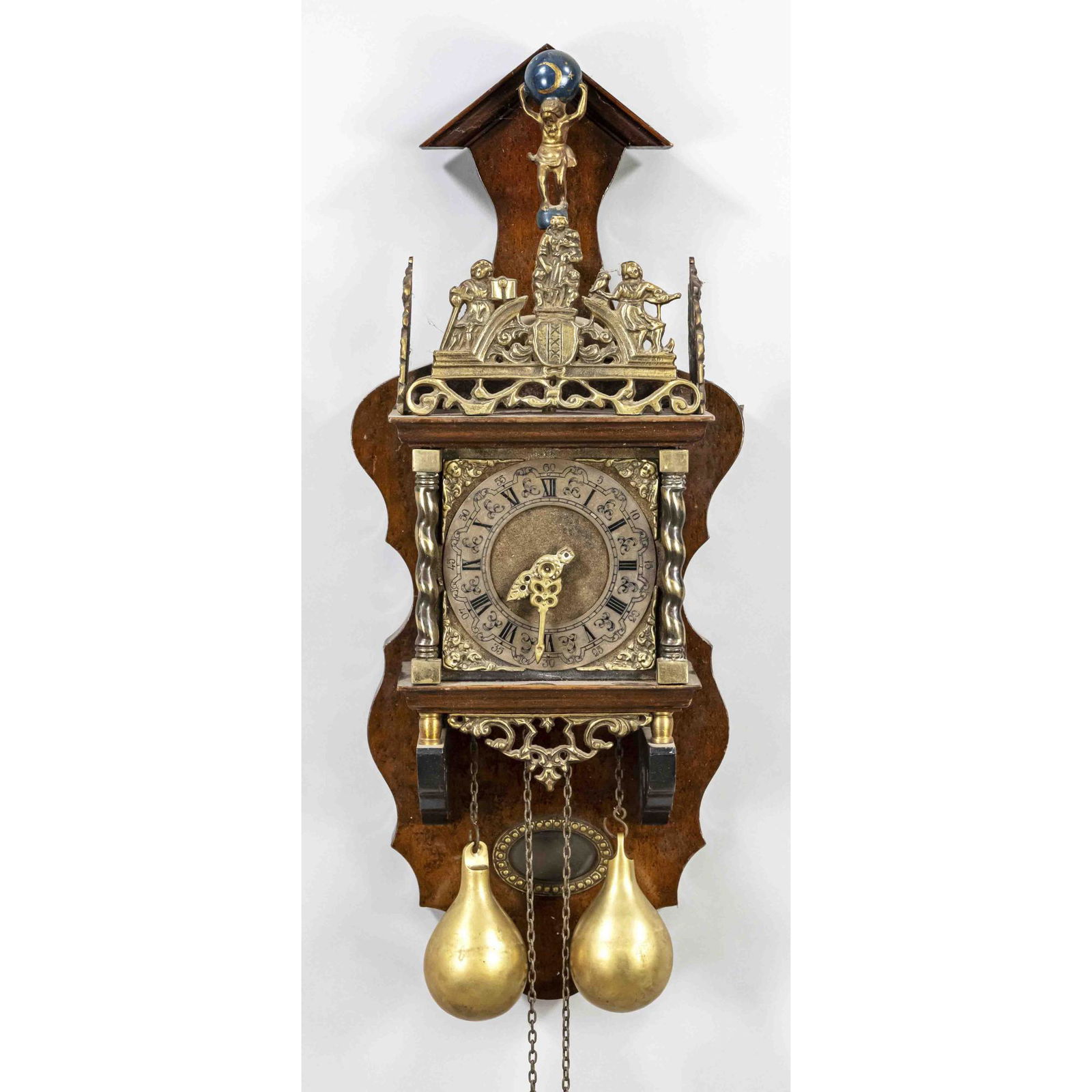 Small Frisian half-case clock, (1 of 1)