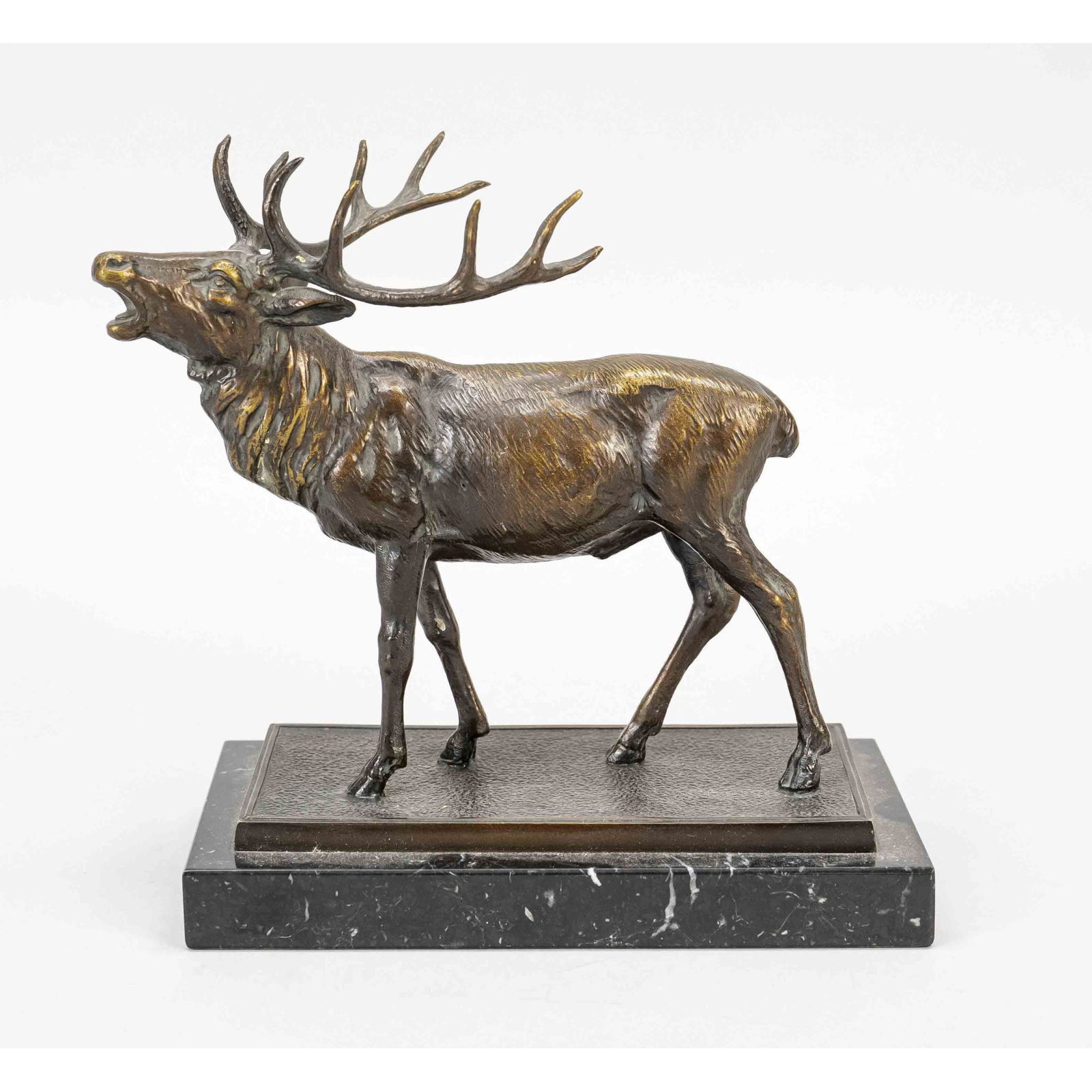 Sculptor c. 1900, roaring stag (1 of 1)