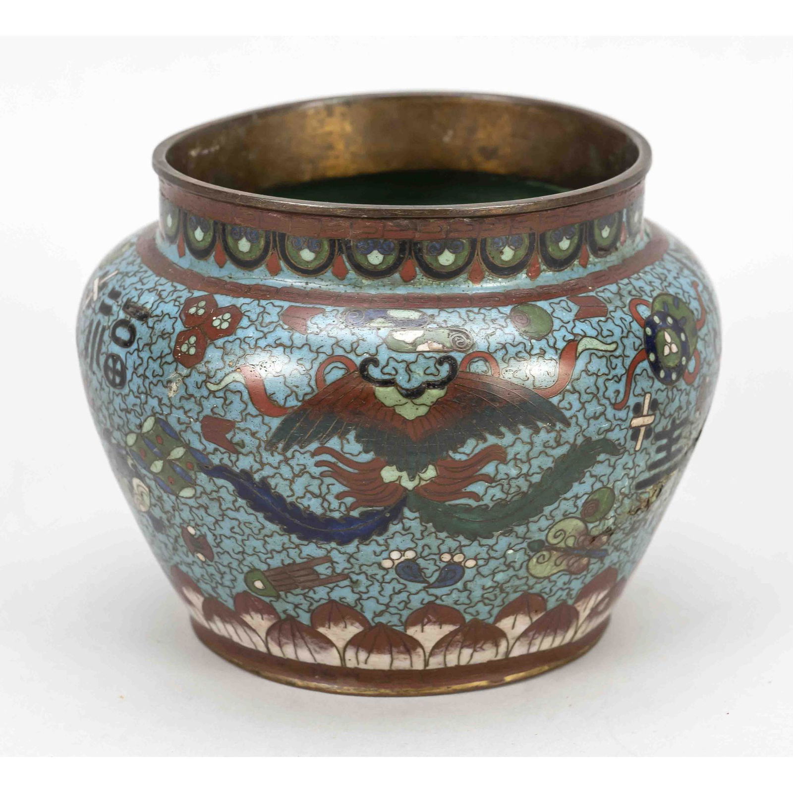 Shoulder pot, enamel cloisonnÃ© (1 of 1)