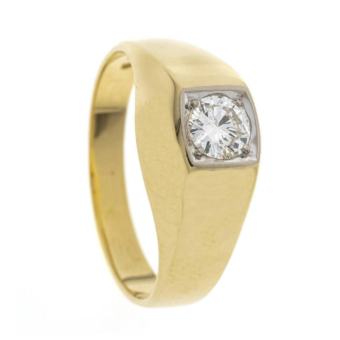 Brilliant men's ring GG 750/000 wi (1 of 1)